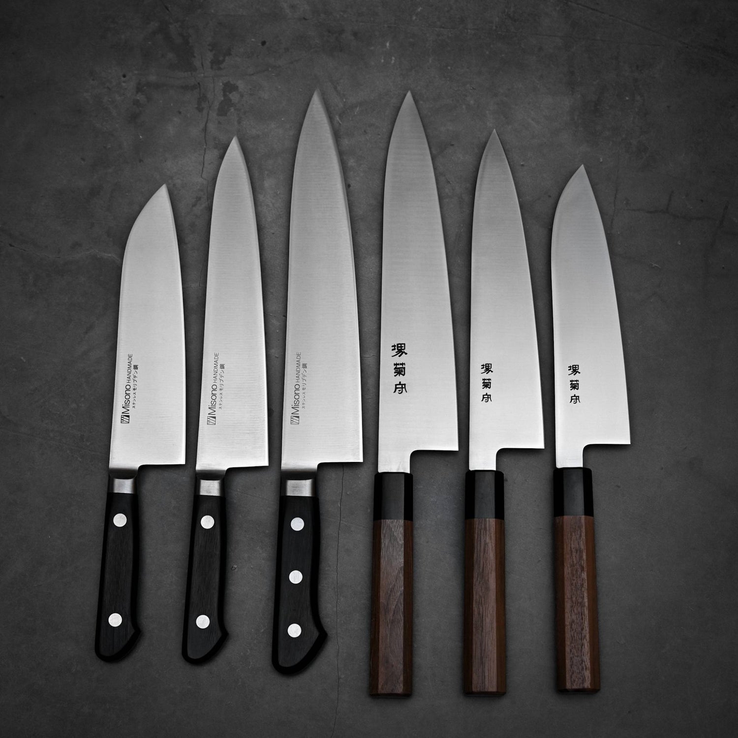 A photo of Nigara VG10 Japanese chef's knives