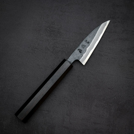 Top down view of Hatsukokoro kurouchi aogami#2 petty knife