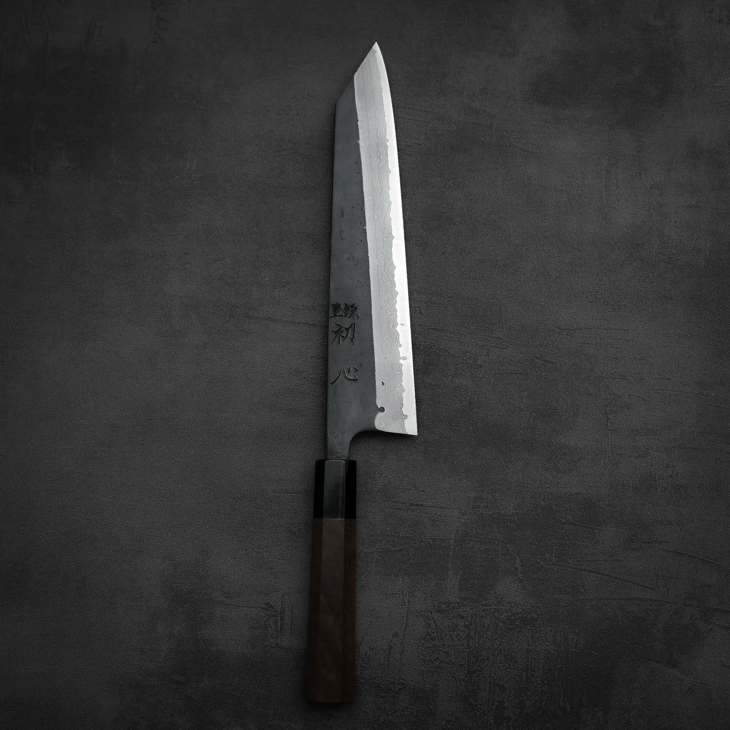 初心 心輝ろ 黒打ダマスカス AS 切付牛刀 240mm