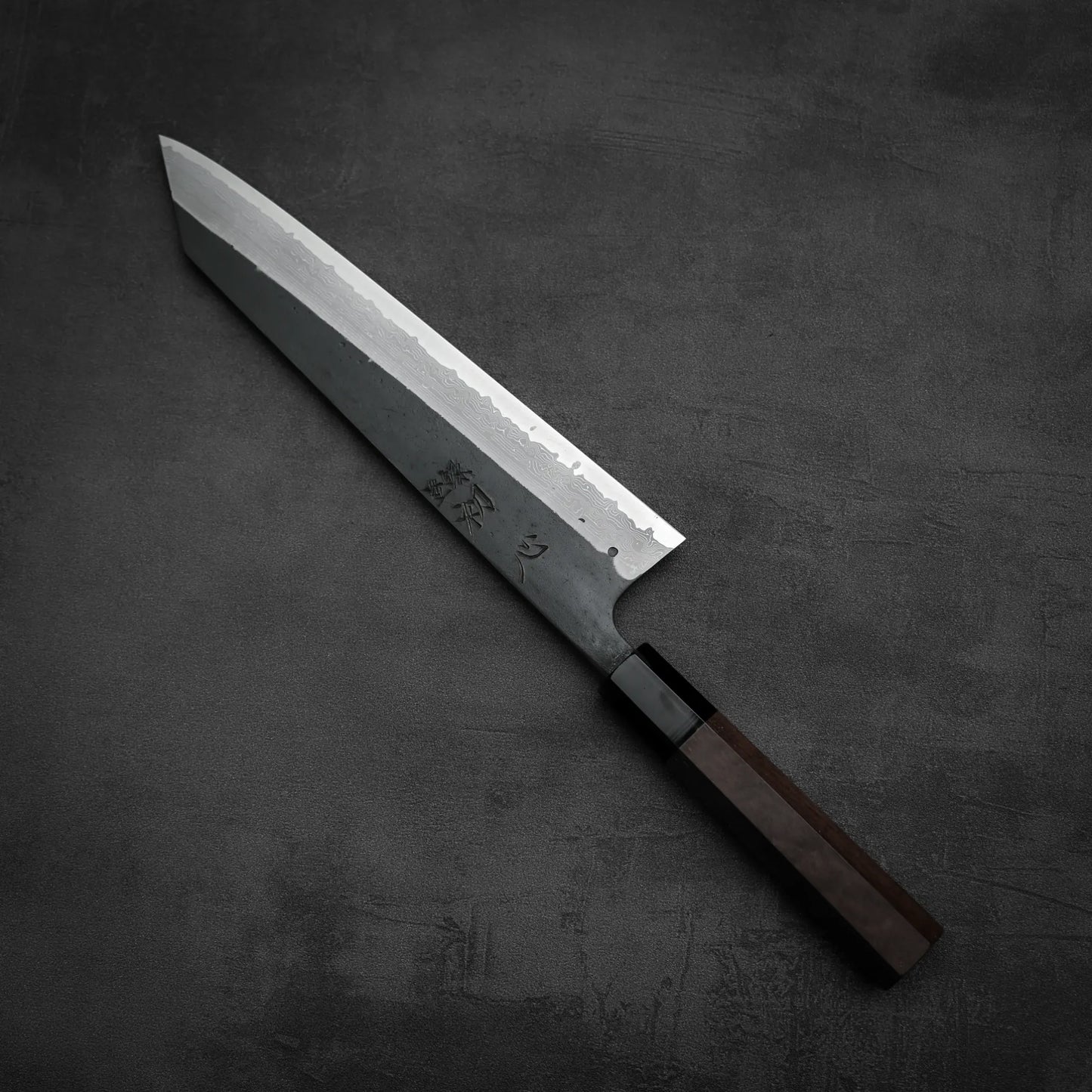 初心 心輝ろ 黒打ダマスカス AS 切付牛刀 240mm