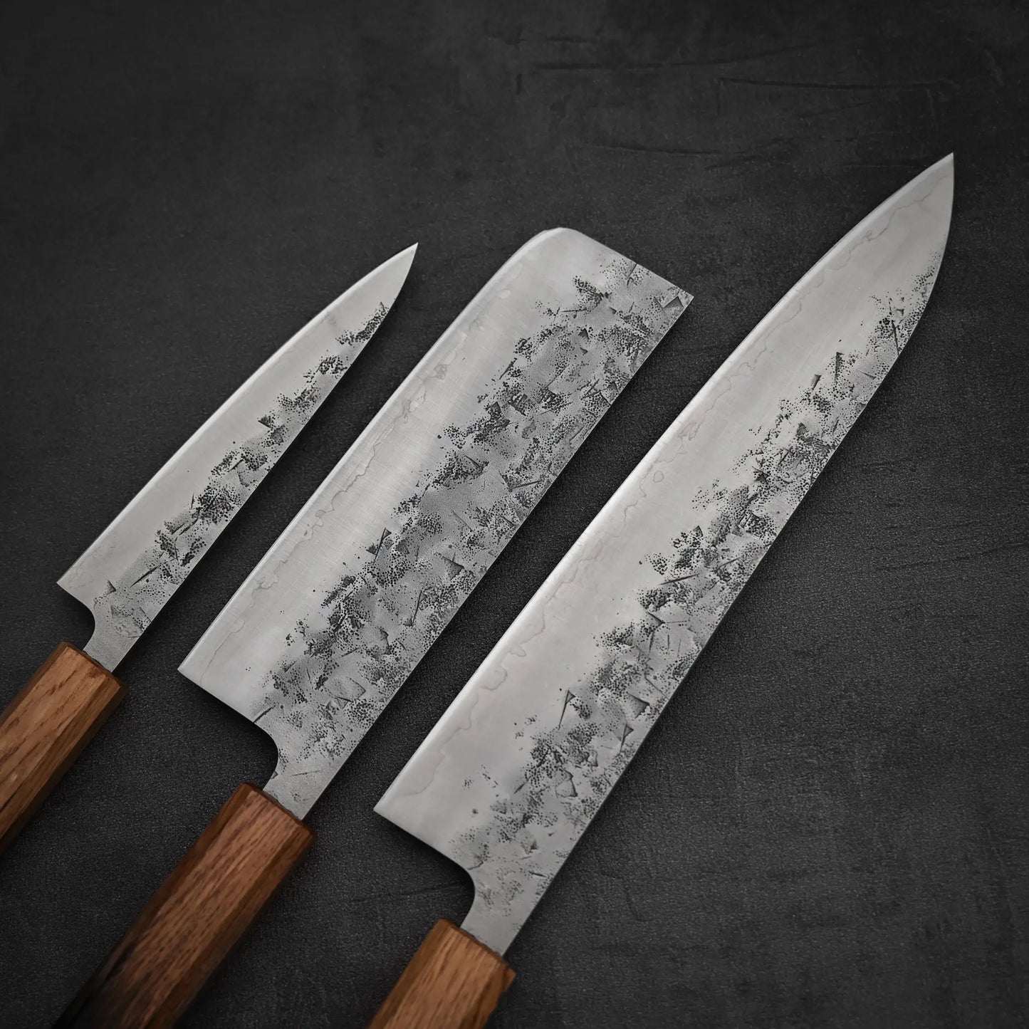 常久 梨地SLD 牛刀240mm、菜切170mm、ペティ140mm包丁セット