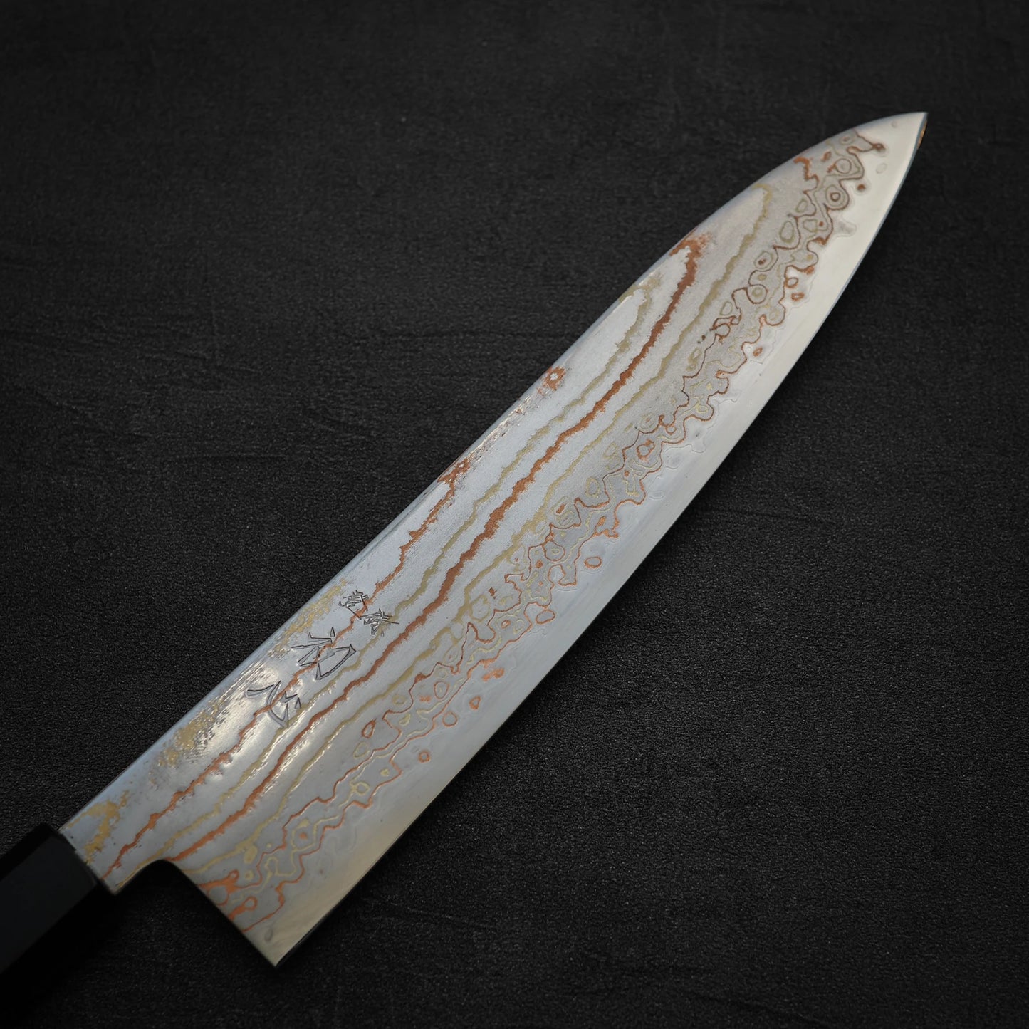 Hatsukokoro Habayusa aogami#2 rainbow damascus gyuto 210mm