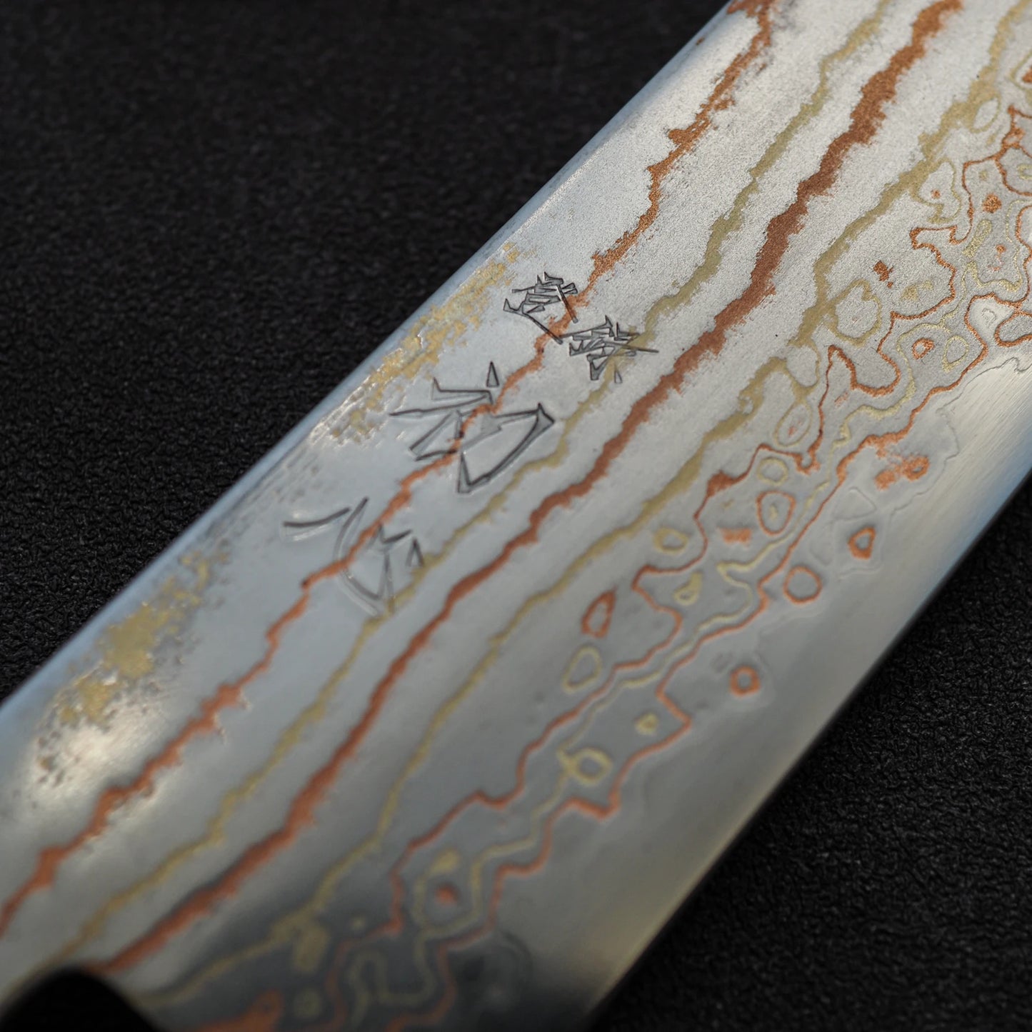 Hatsukokoro Habayusa aogami#2 rainbow damascus gyuto 210mm