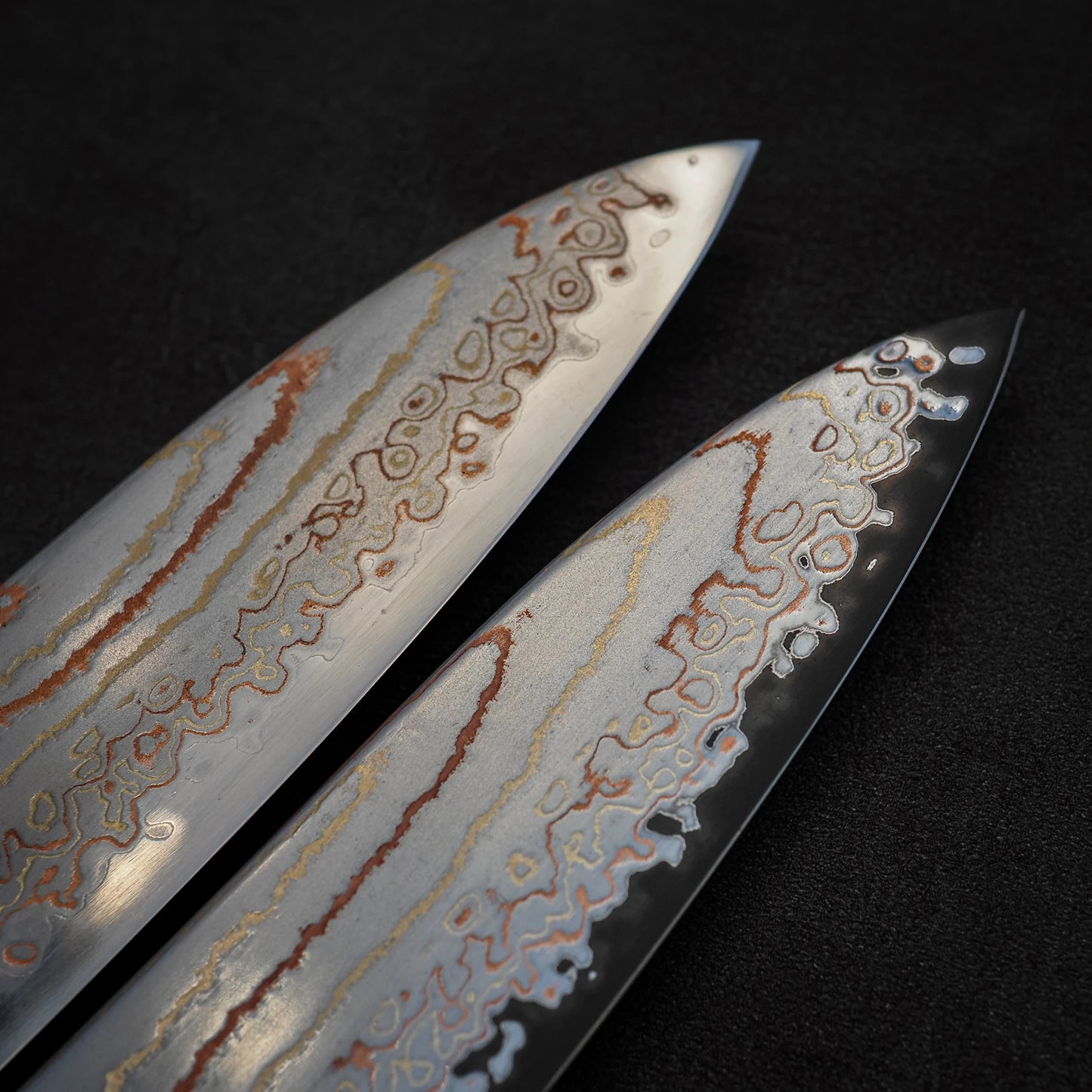 Hatsukokoro Habayusa aogami#2 rainbow damascus gyuto 210mm