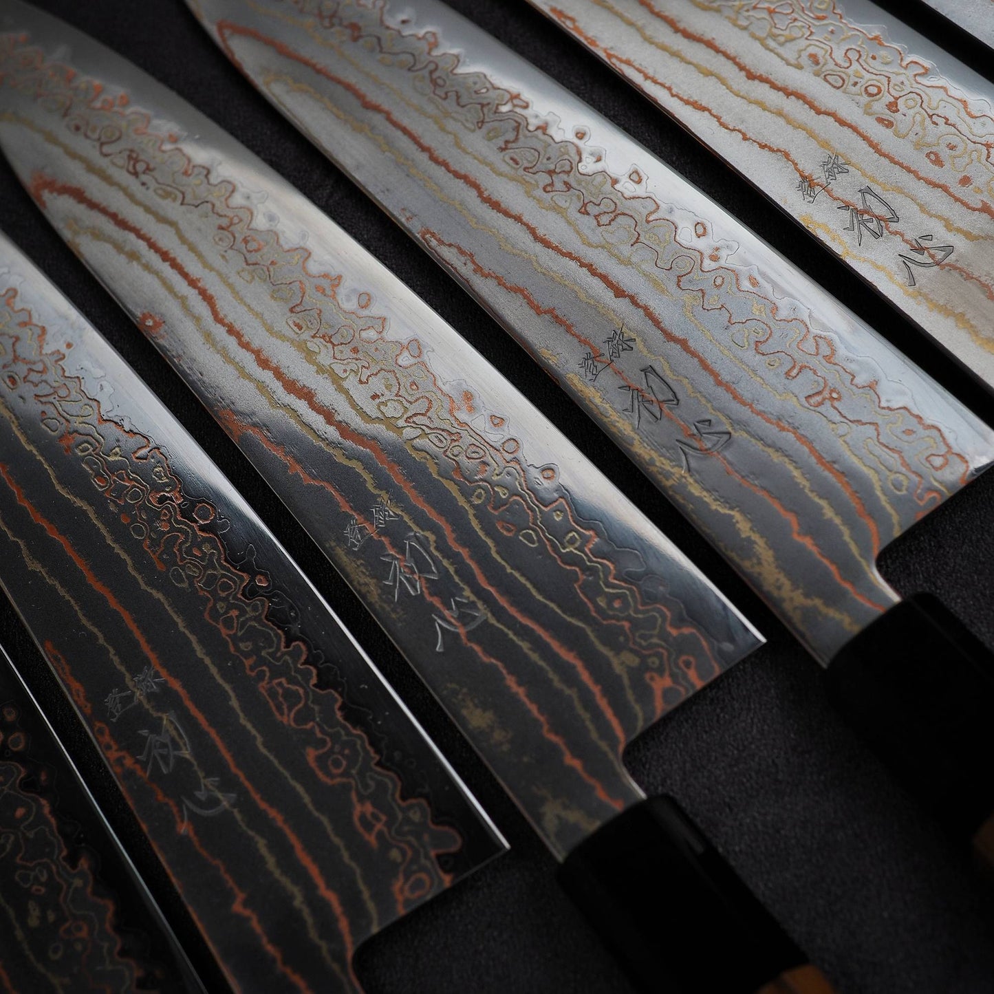 Hatsukokoro Habayusa aogami#2 rainbow damascus gyuto 210mm