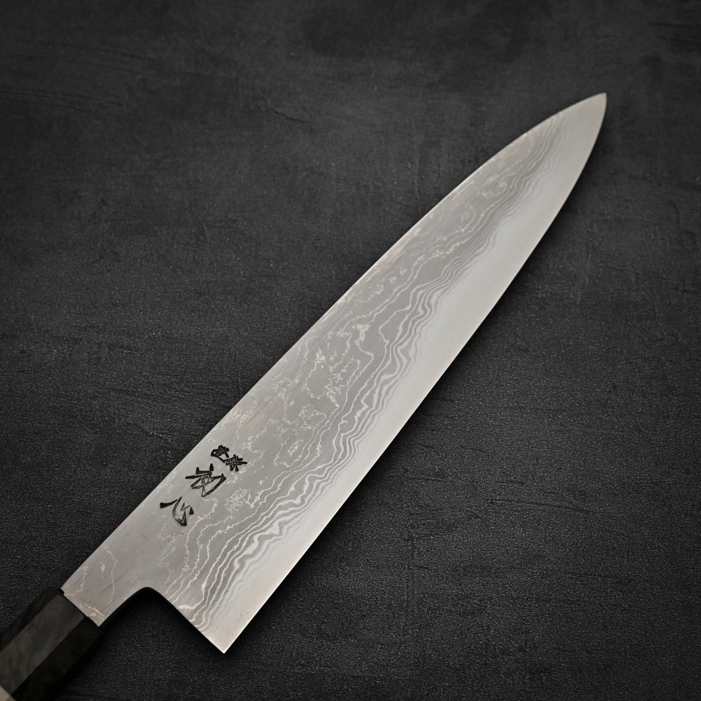 初心 こもれびダマスカス青紙#1 牛刀 240mm - バーチウッド