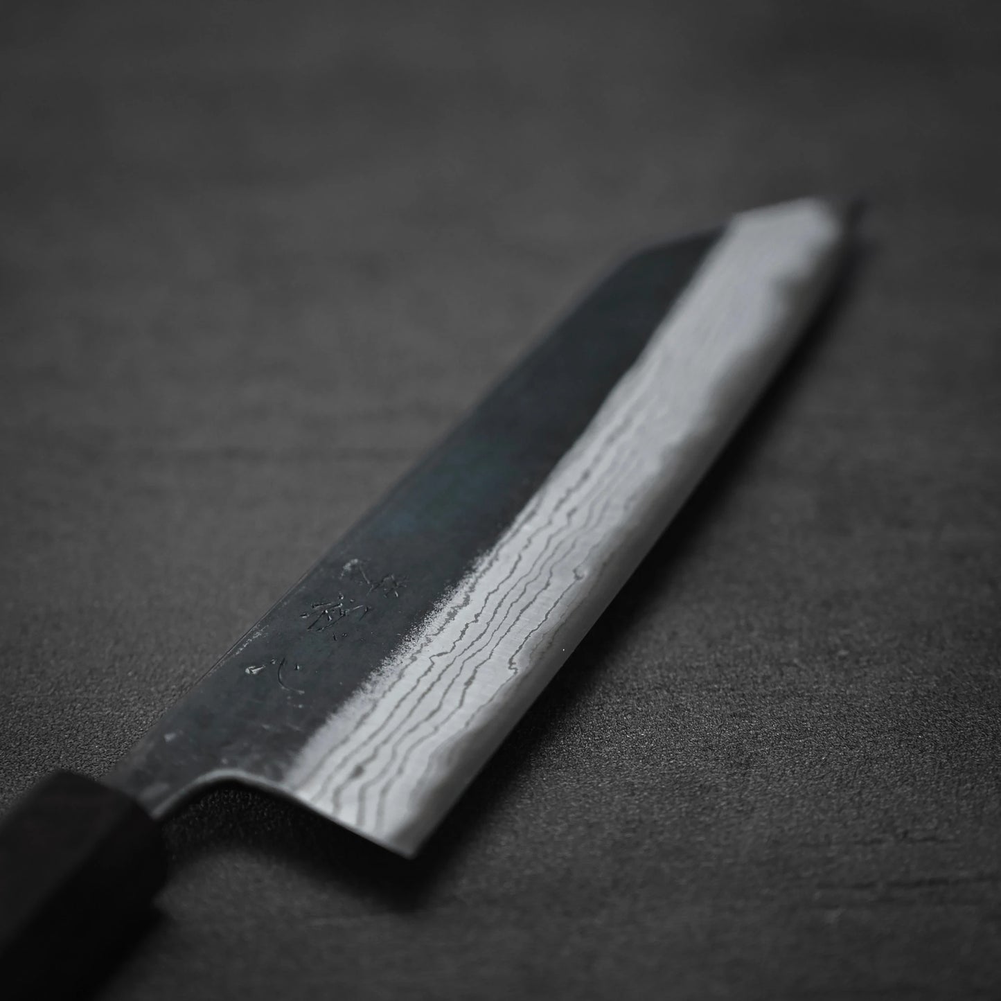 初心 雲影 黒打ダマスカス青紙#2 文化 180mm
