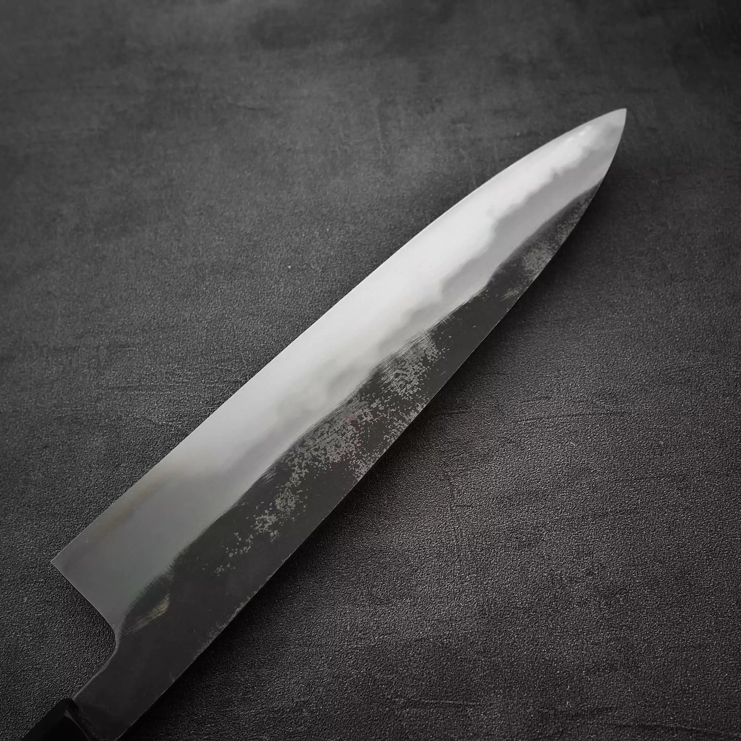 初心夜明け 黒打青紙#1 牛刀 240mm