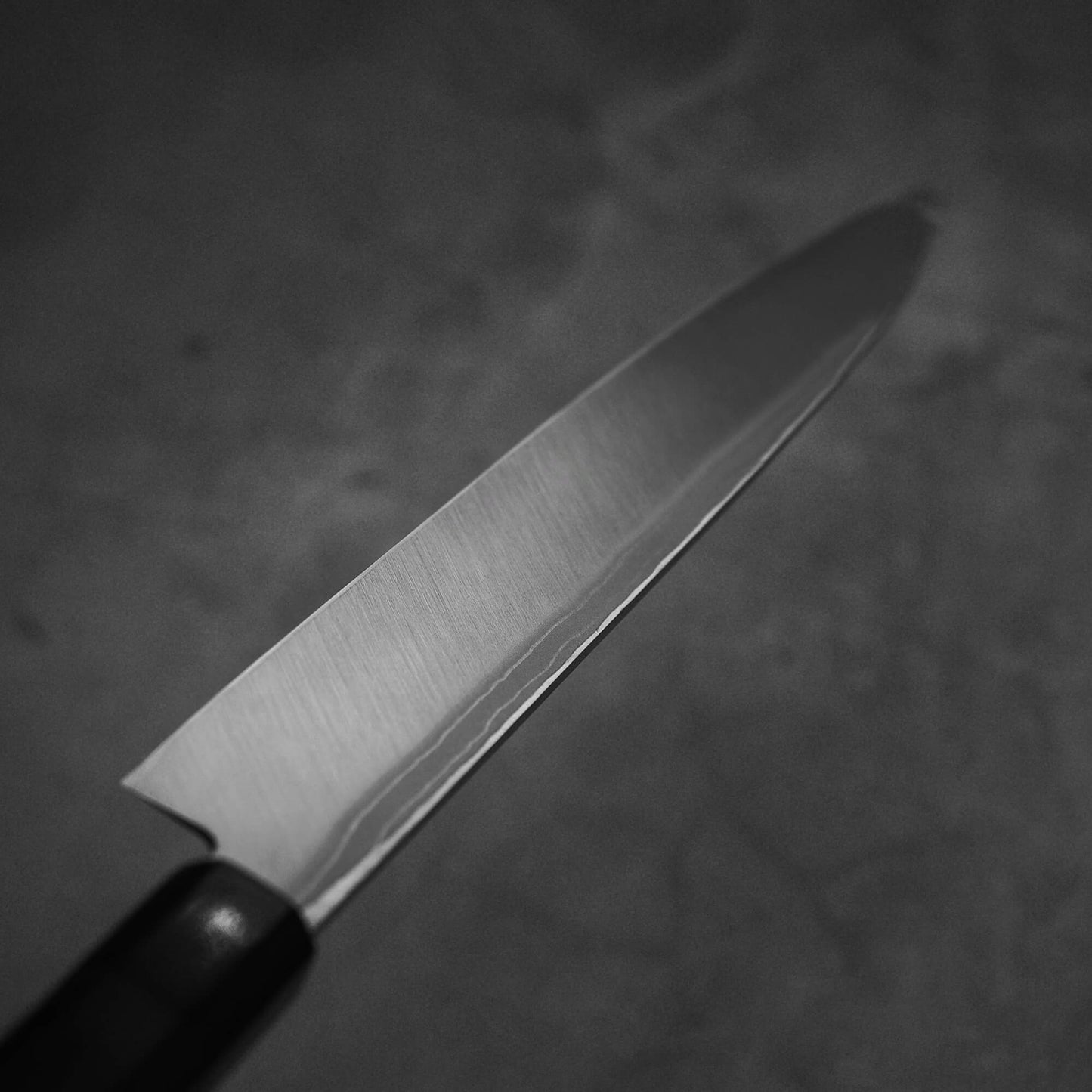Back view of the Hideo Kitaoka damascus shirogami#2 yanagiba 270mm