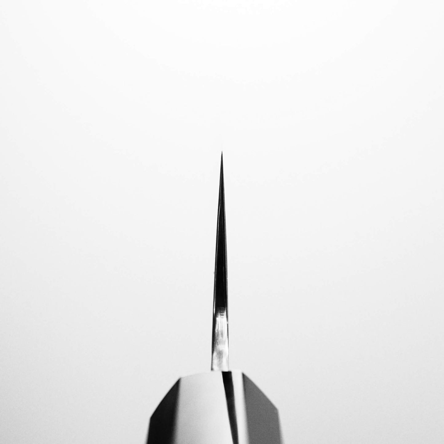 Choil shot of Sukenari damascus XEOS gyuto