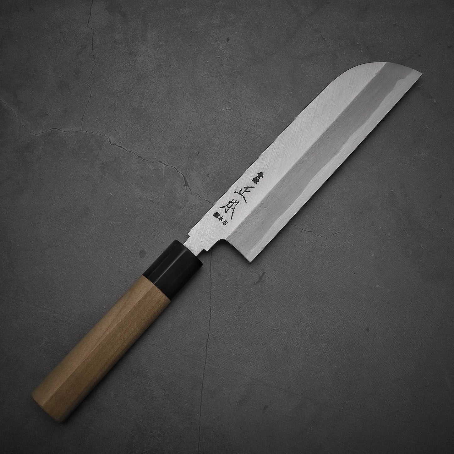 Top view of Masamoto KS shirogami#2 kamagata usuba knife