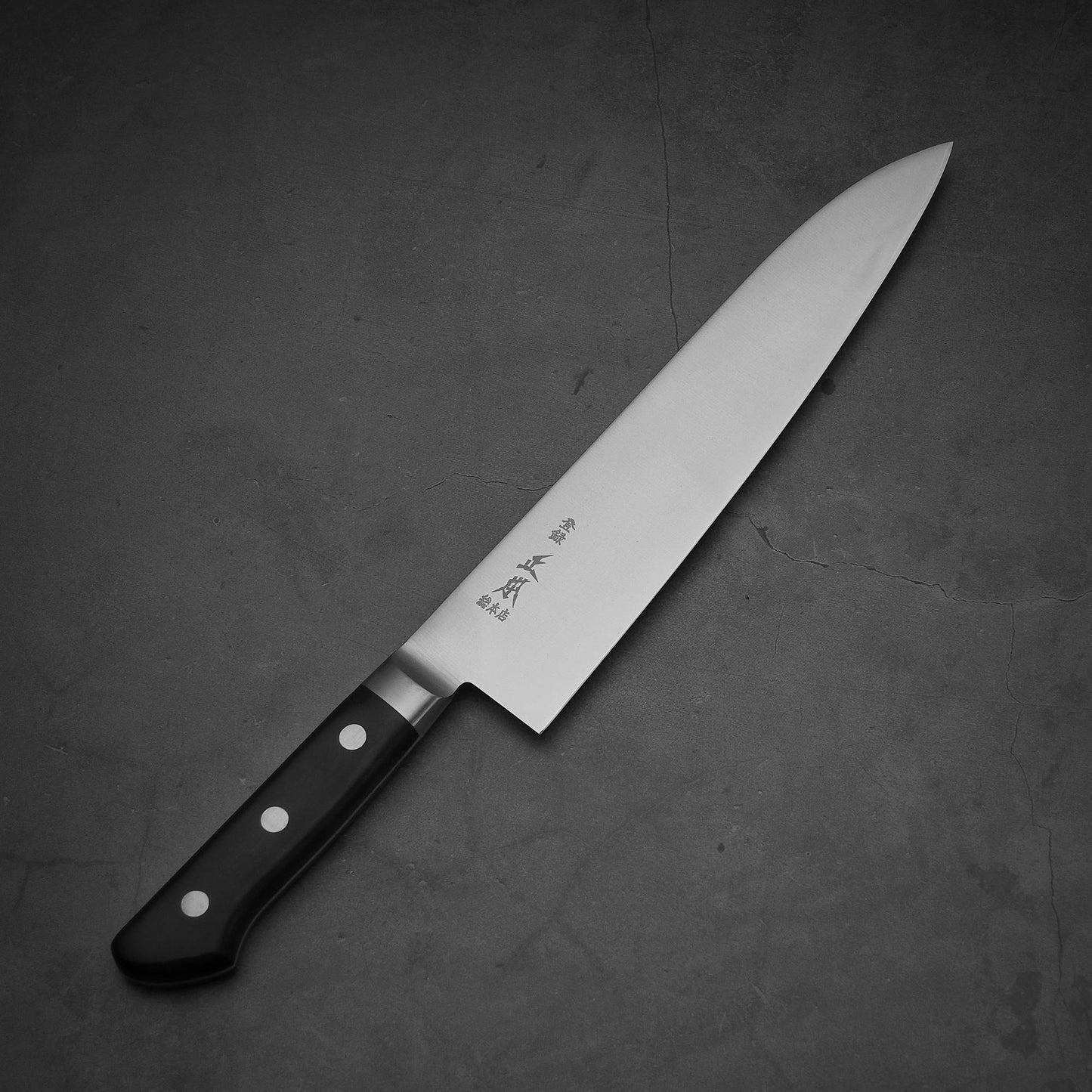 Top view of Masamoto VG yo-gyuto knife