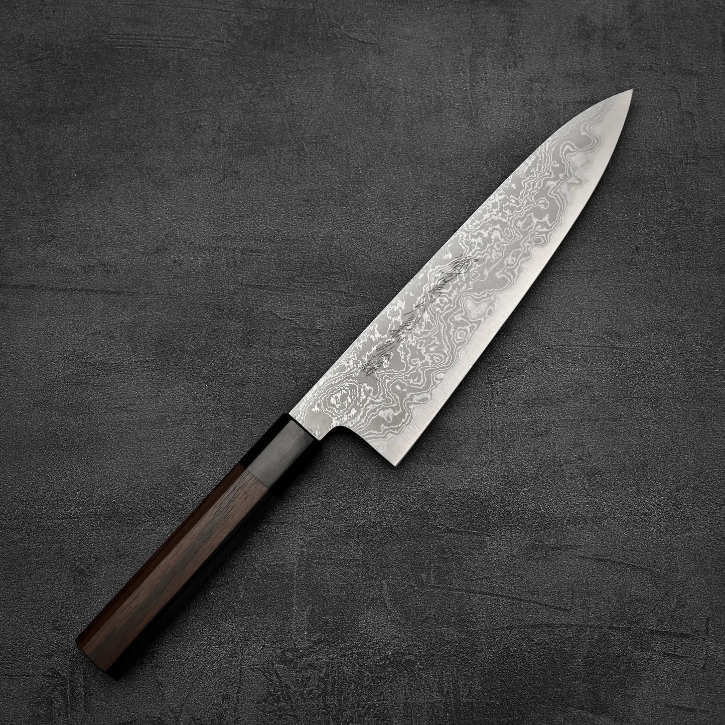 田中良和 白紙1号ダマスカス牛刀 210mm