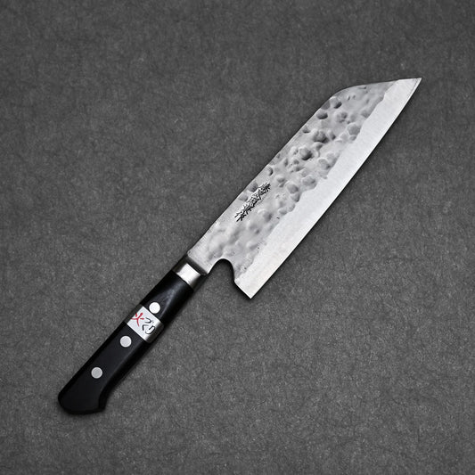 Full profile view of Teruyasu Fujiwara Maboroshi shirogami#1 santoku 180mm