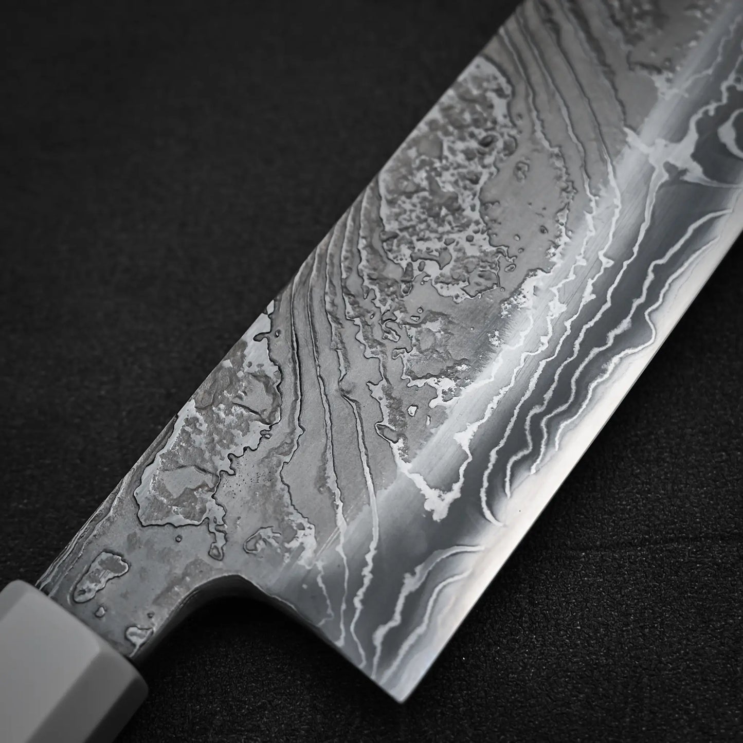 増田好秀 白紙2号 ダマスカス牛刀 240mm (224x48)
