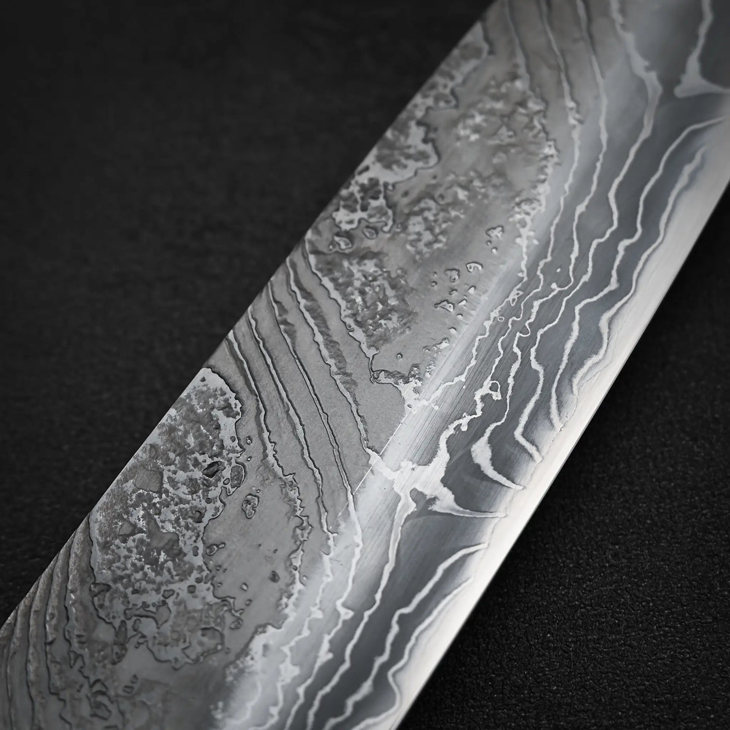 増田好秀 白紙2号 ダマスカス牛刀 240mm (224x48)