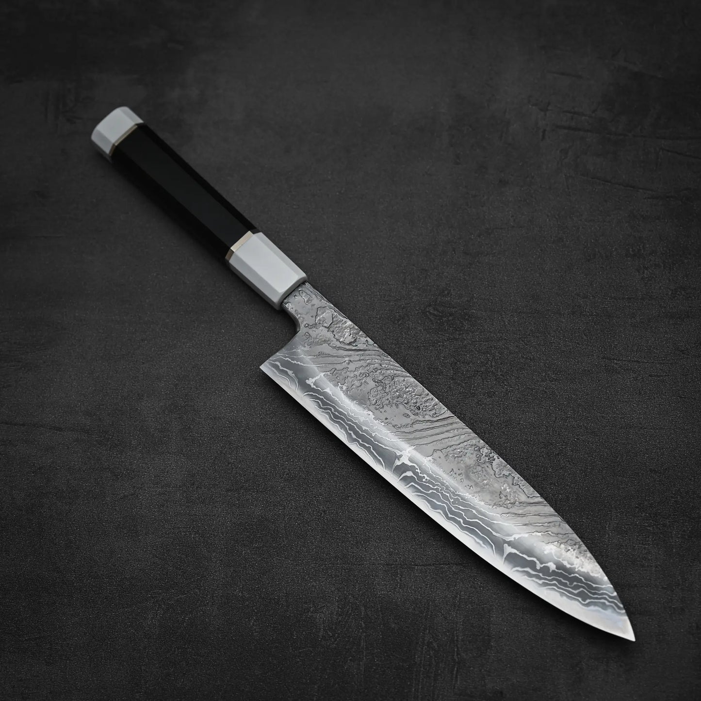 増田好秀 白紙2号 ダマスカス牛刀 240mm (224x48)