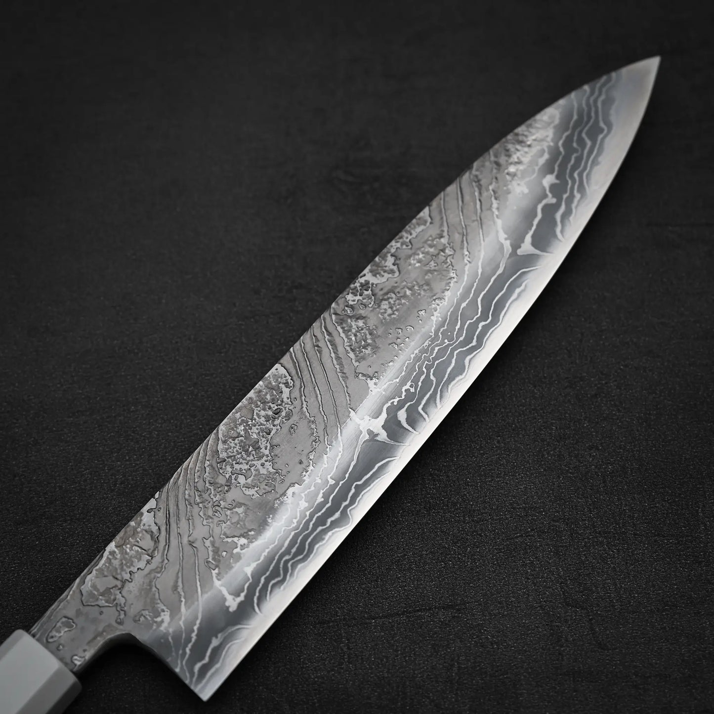 増田好秀 白紙2号 ダマスカス牛刀 240mm (224x48)