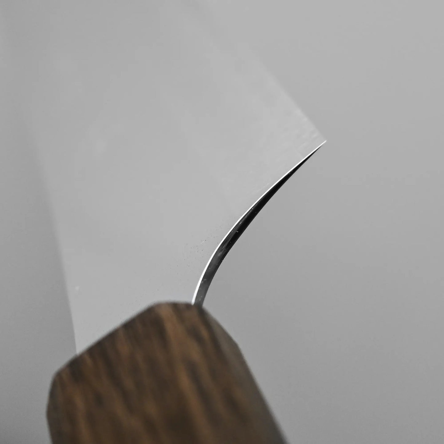Close-up shot of the choil finish