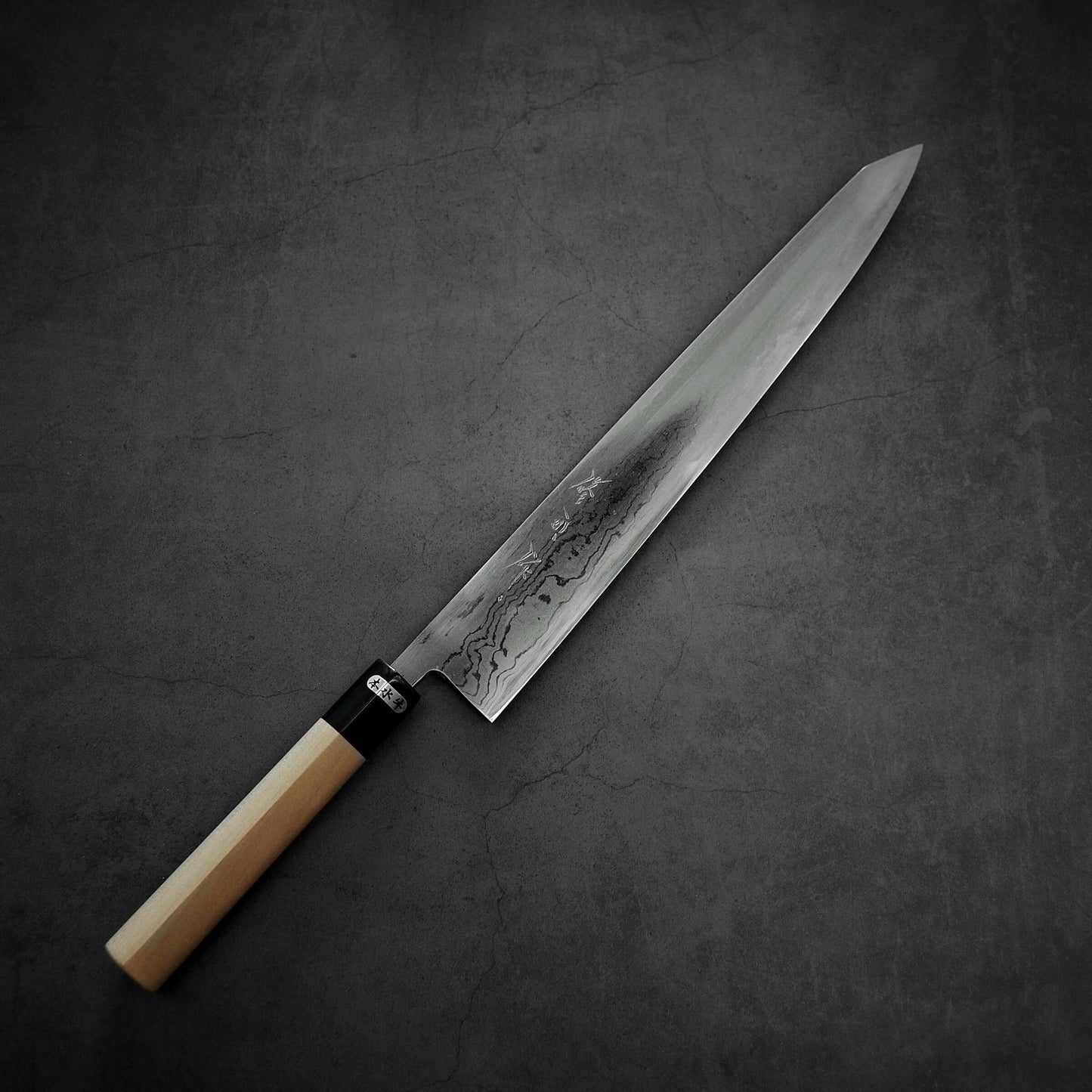 Toyama aogami#2 damascus sujihiki 300mm