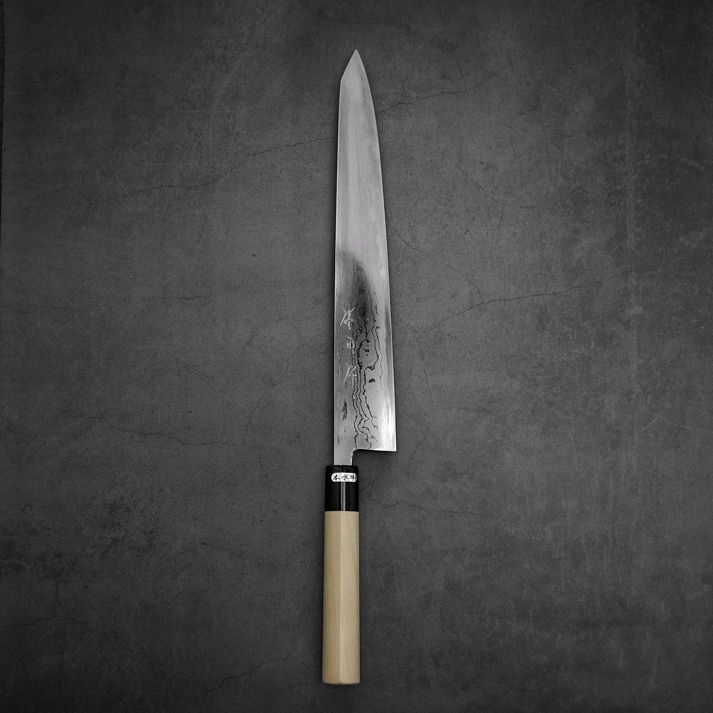 Toyama aogami#2 damascus sujihiki 300mm