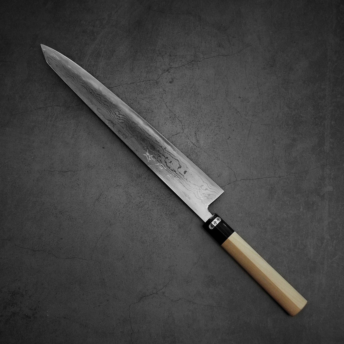 Toyama aogami#2 damascus sujihiki 300mm