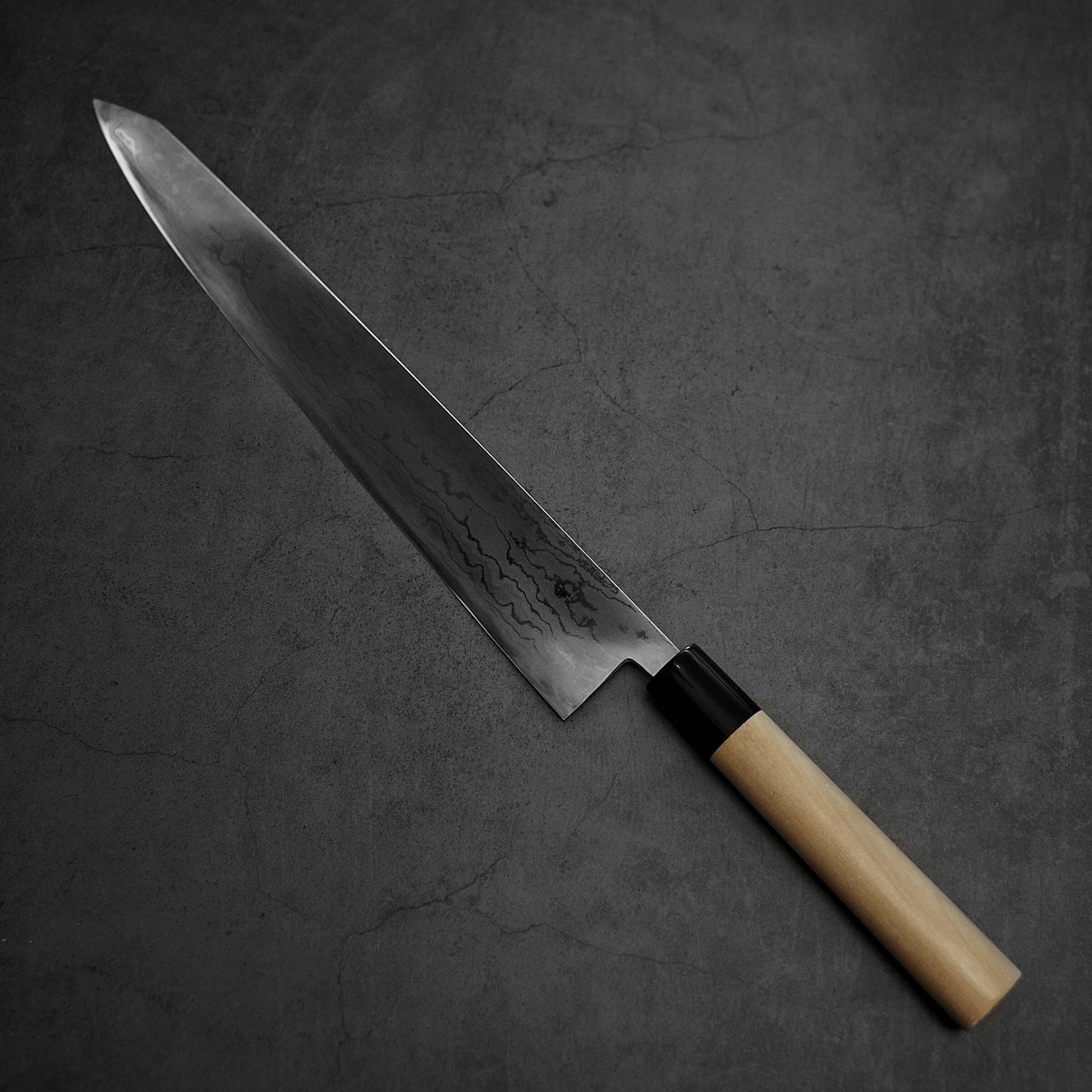 Toyama aogami#2 damascus sujihiki 300mm