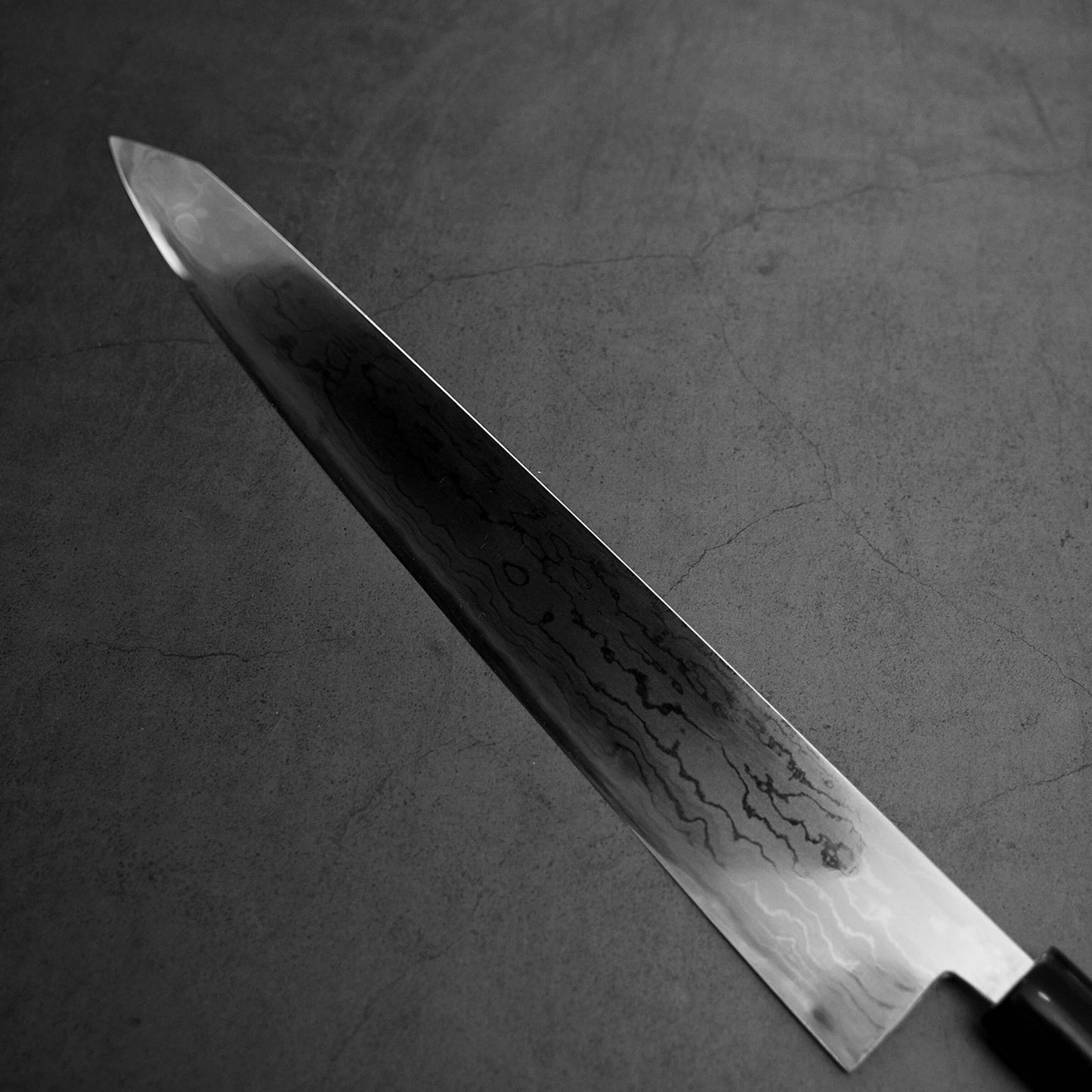 Toyama aogami#2 damascus sujihiki 300mm