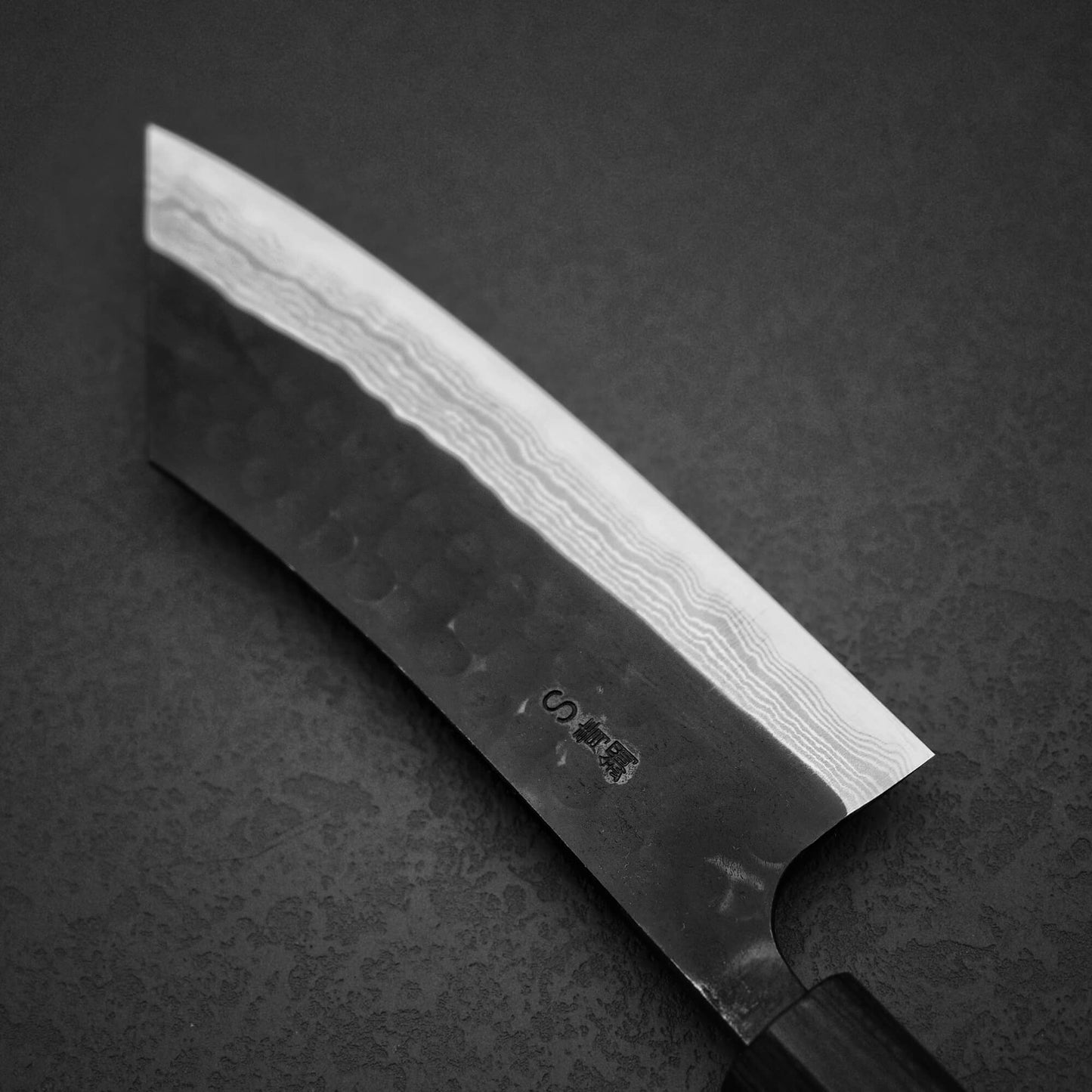 秋房 槌目黒打ダマスカス AS 博多 170mm