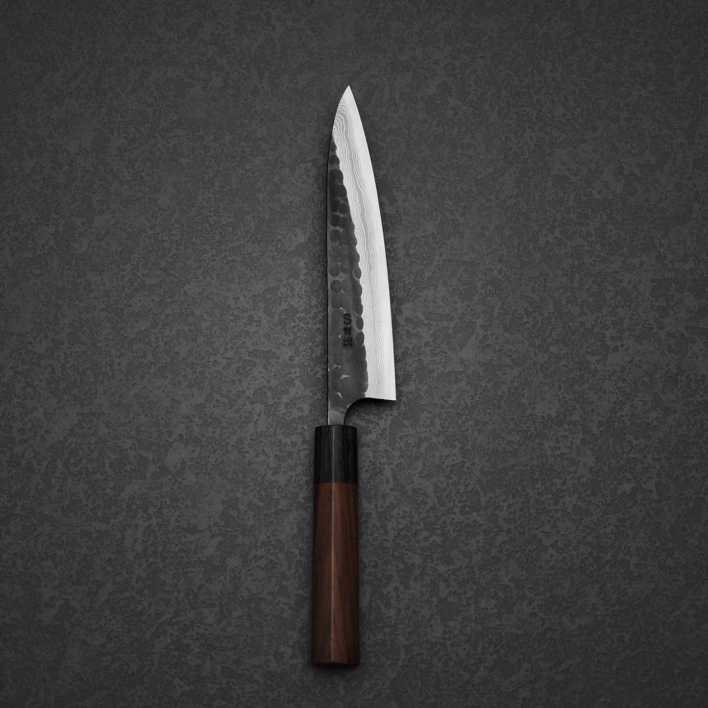 Akifusa tsuchime kurouchi damascus AS petty knife 160mm