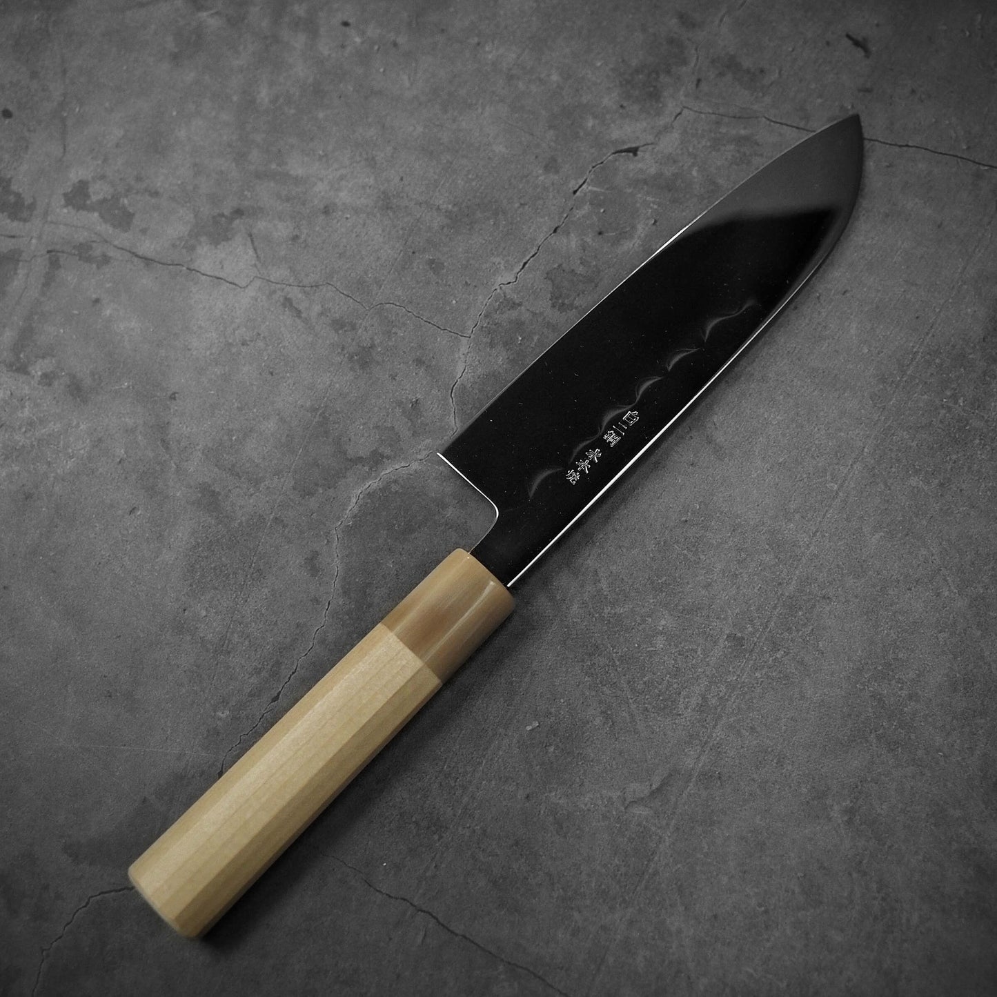 Kenji Togashi shirogami#2 honyaki santoku 180mm