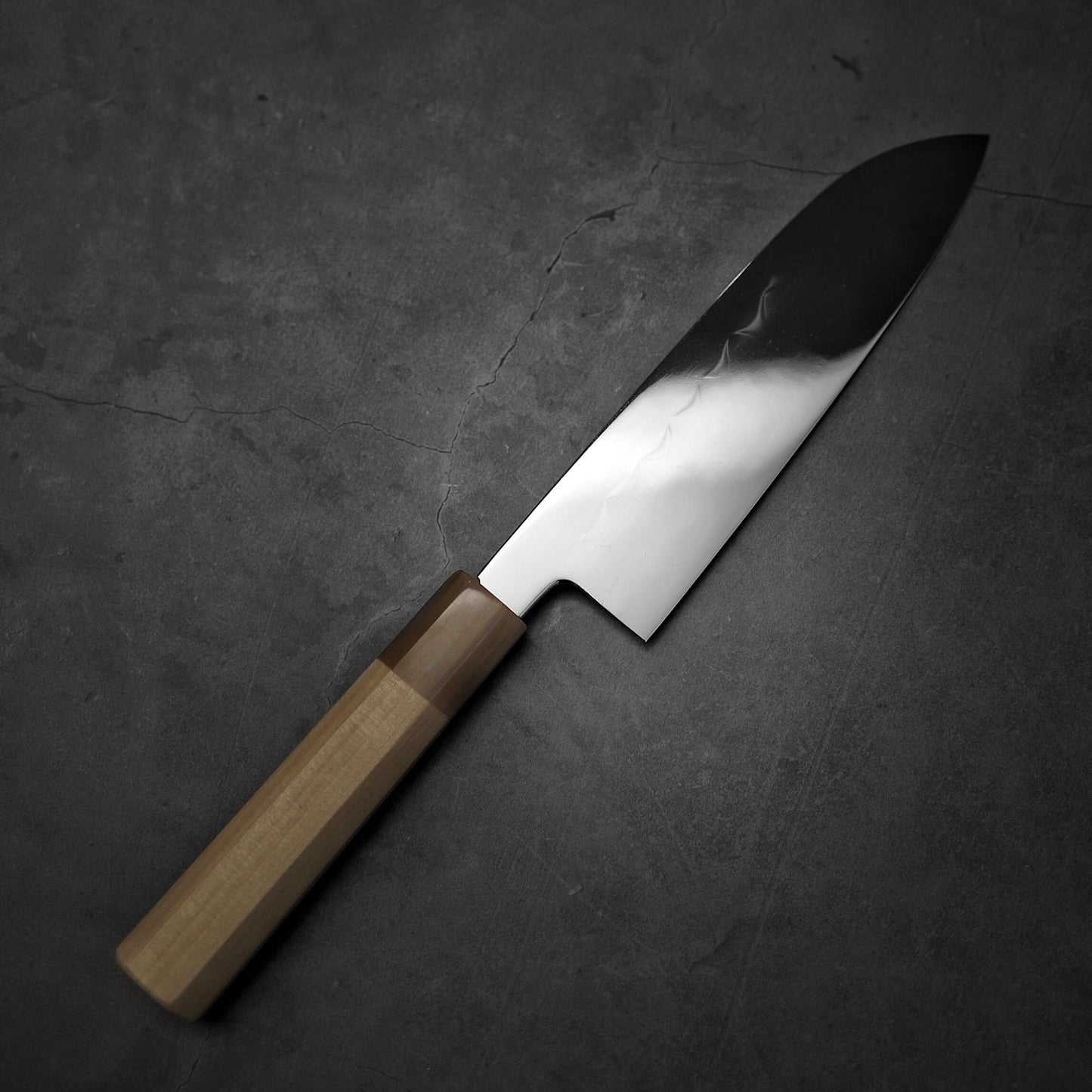 Kenji Togashi shirogami#2 honyaki santoku 180mm