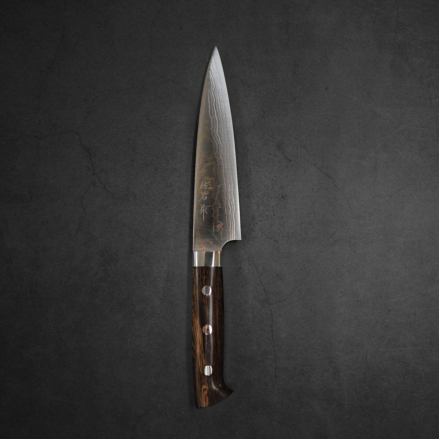 Takeshi Saji rainbow damascus aogami#2 petty knife 150mm