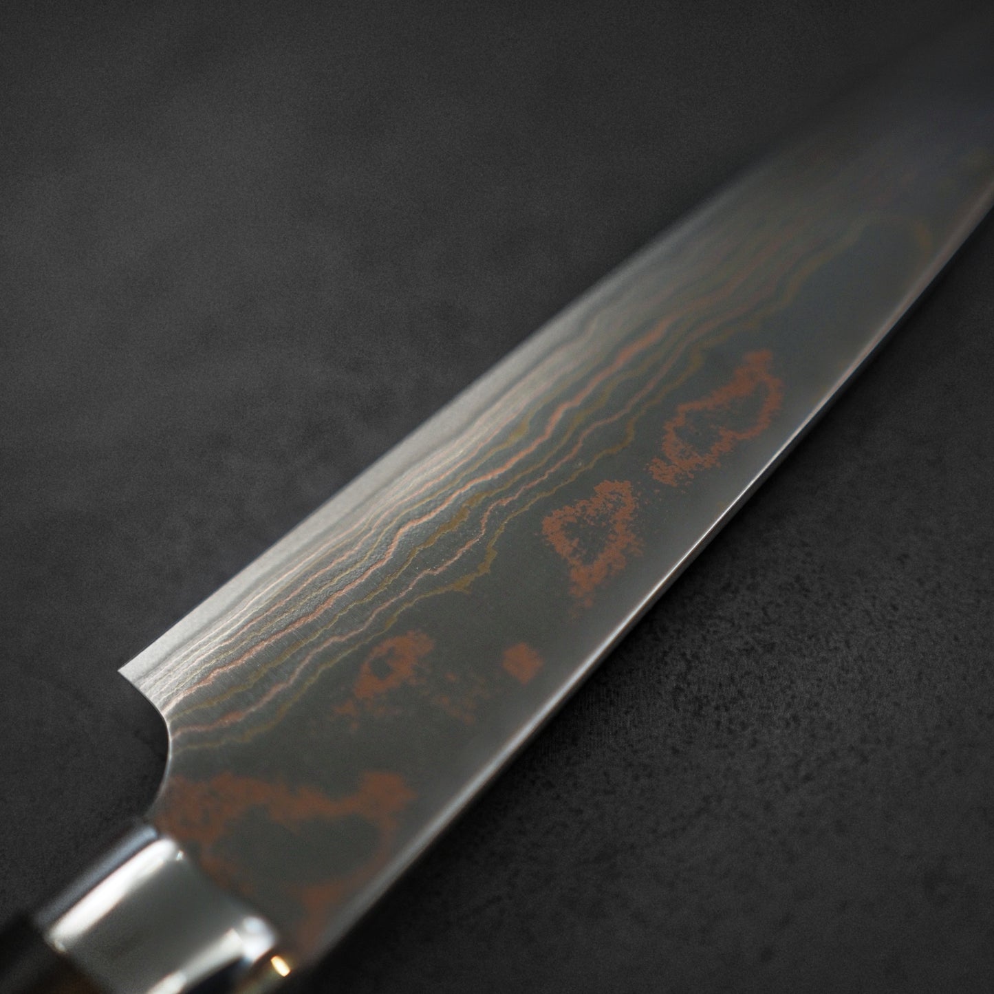 Takeshi Saji rainbow damascus aogami#2 petty knife 150mm