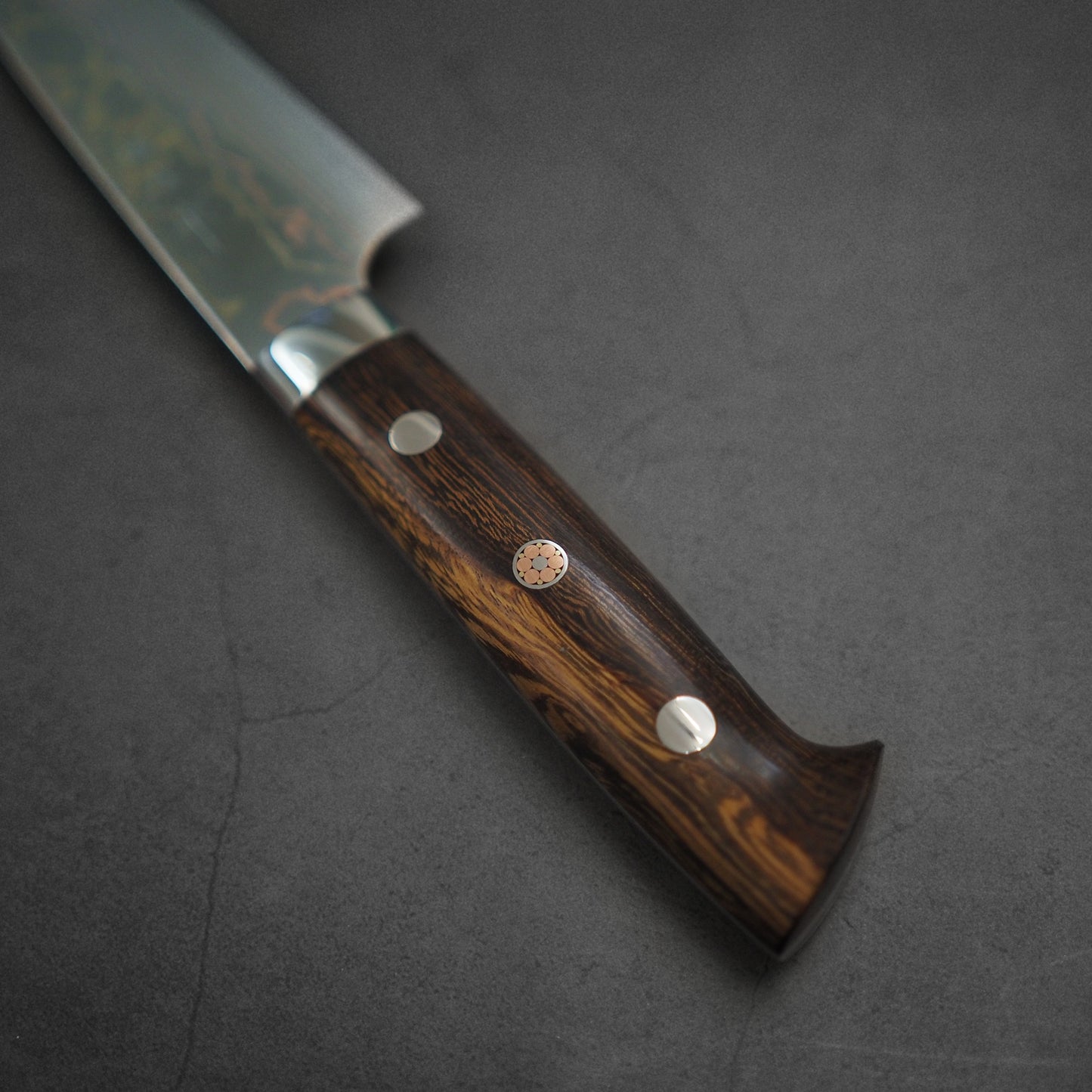 Takeshi Saji rainbow damascus aogami#2 petty knife 150mm