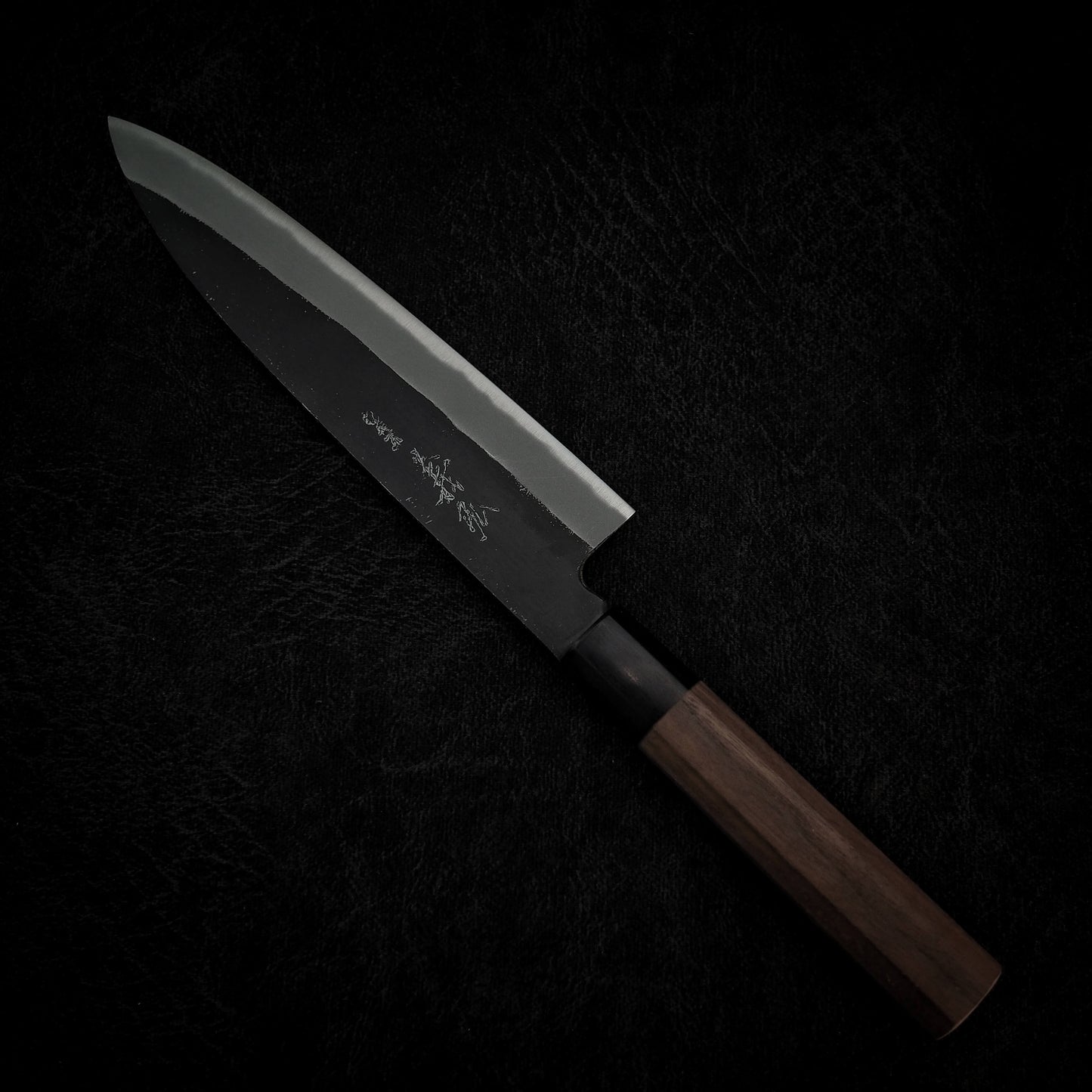 Yoshihiro kurouchi shirogami #2 gyuto 210mm - Zahocho Japanese Knives