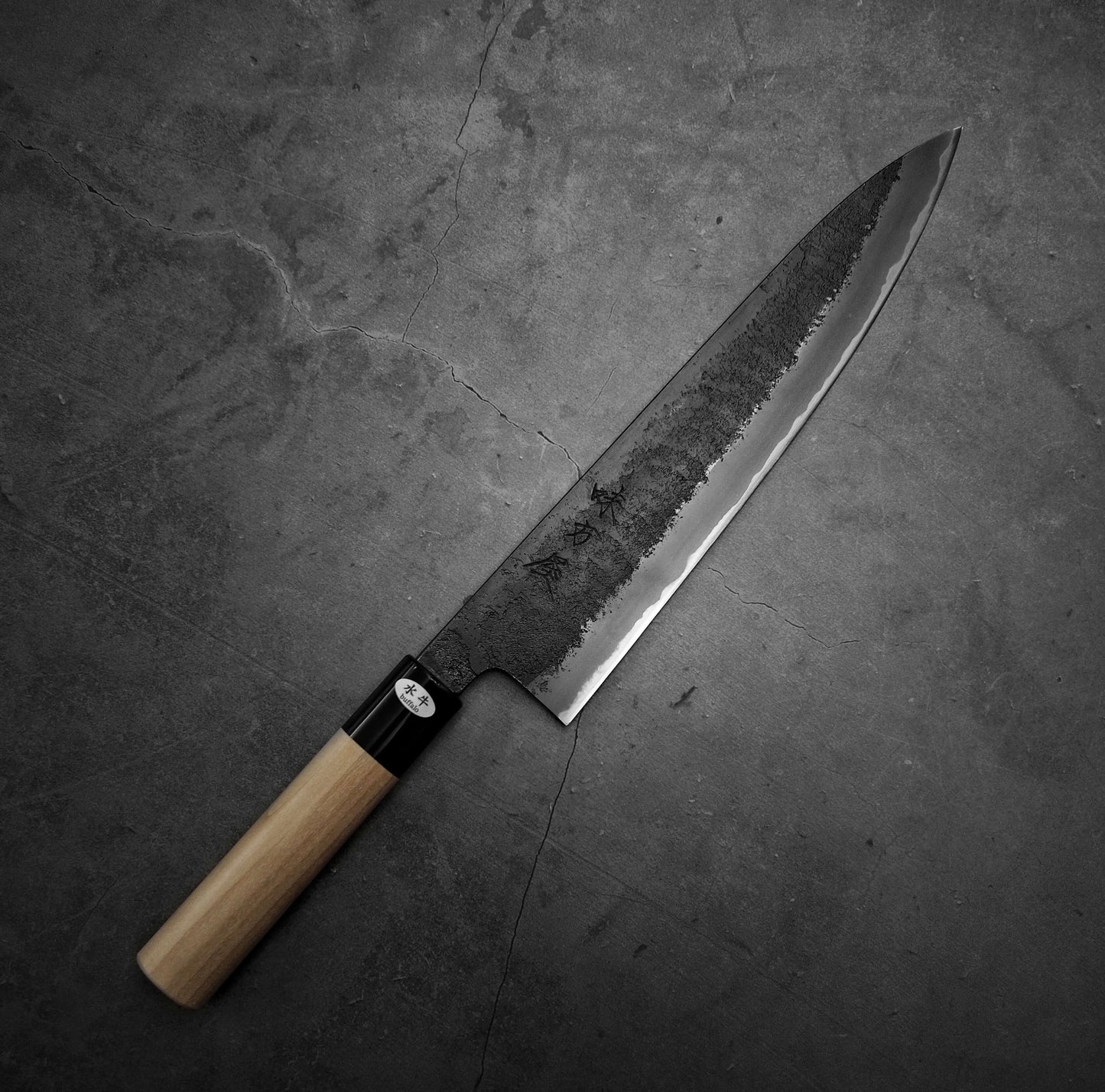 Hinoura kurouchi shirogami#2 gyuto 240mm
