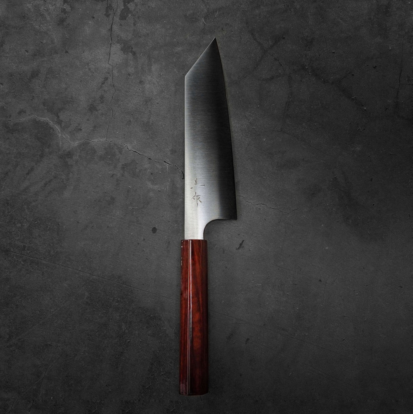 Top view of Kei Kobayashi SG2 bunka in vertical position