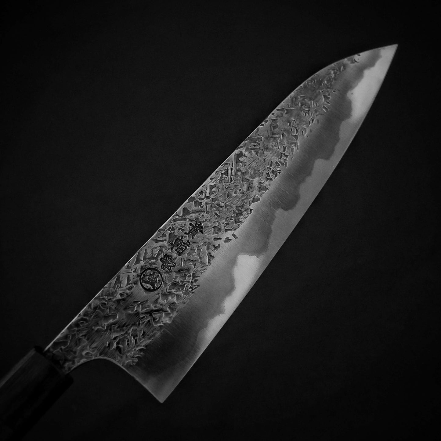 Kisuke x Zahocho tsuchime aogami #2 210mm gyuto (stainless clad) - Zahocho Japanese Knives