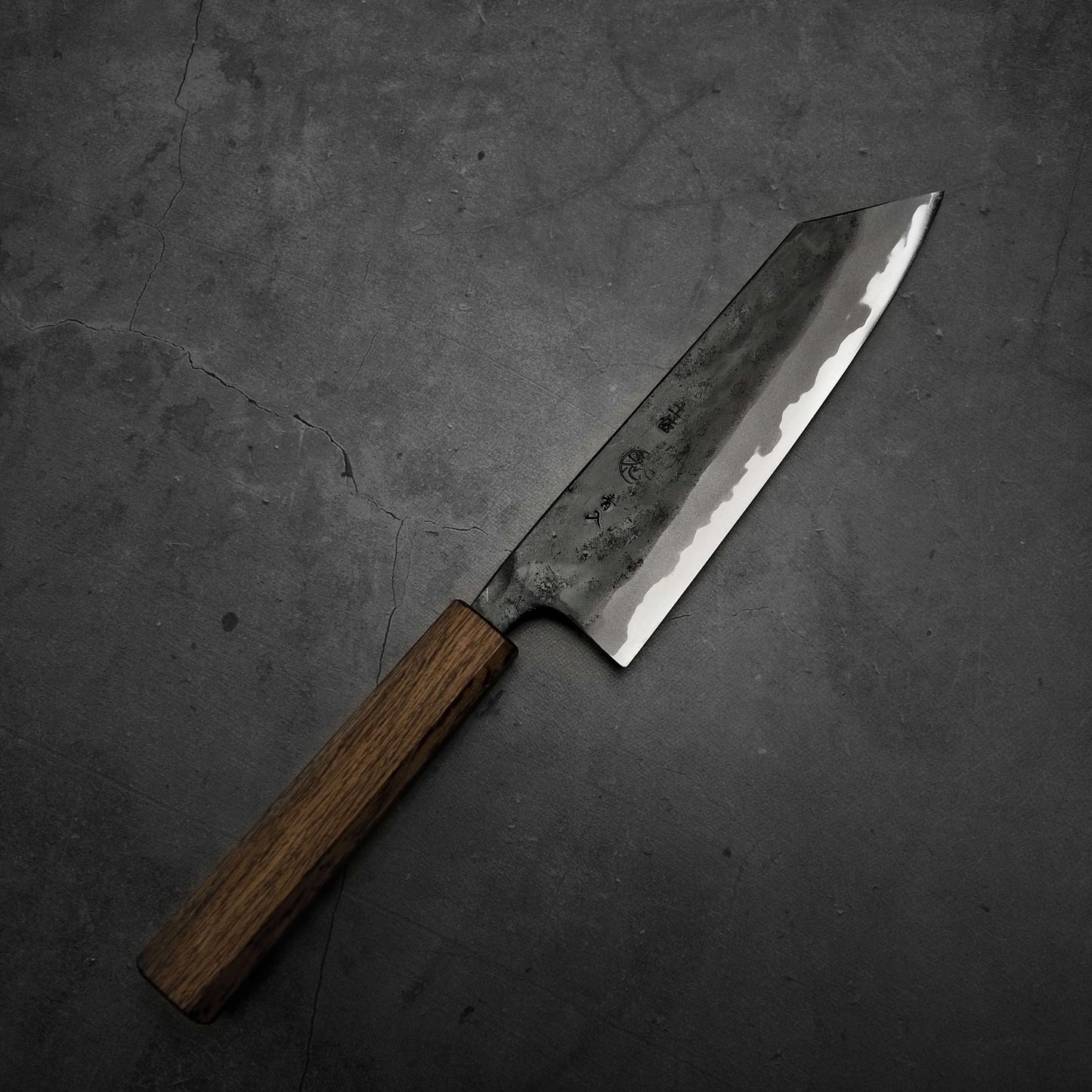 Kyohei Shindo kurouchi aogami#2 bunka 165mm - Zahocho Japanese Knives