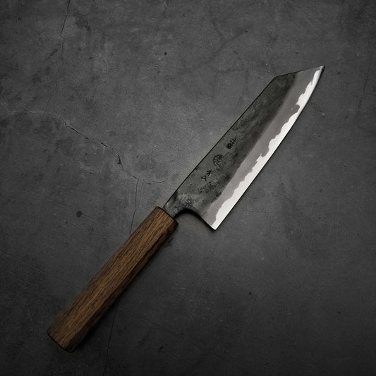 Kyohei Shindo kurouchi aogami#2 bunka 165mm - Zahocho Japanese Knives