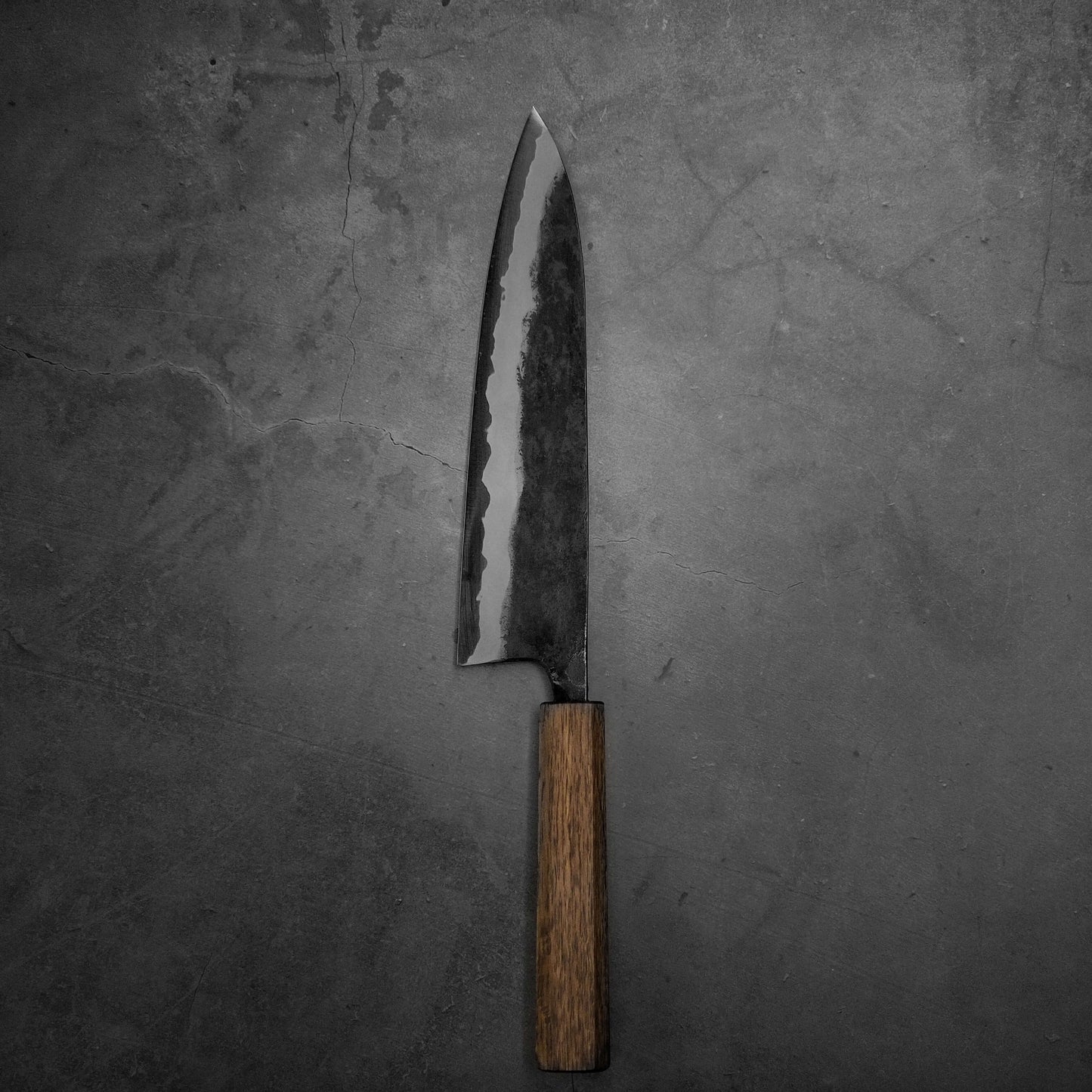 Kyohei Shindo kurouchi aogami#2 gyuto 210mm - Zahocho Japanese Knives