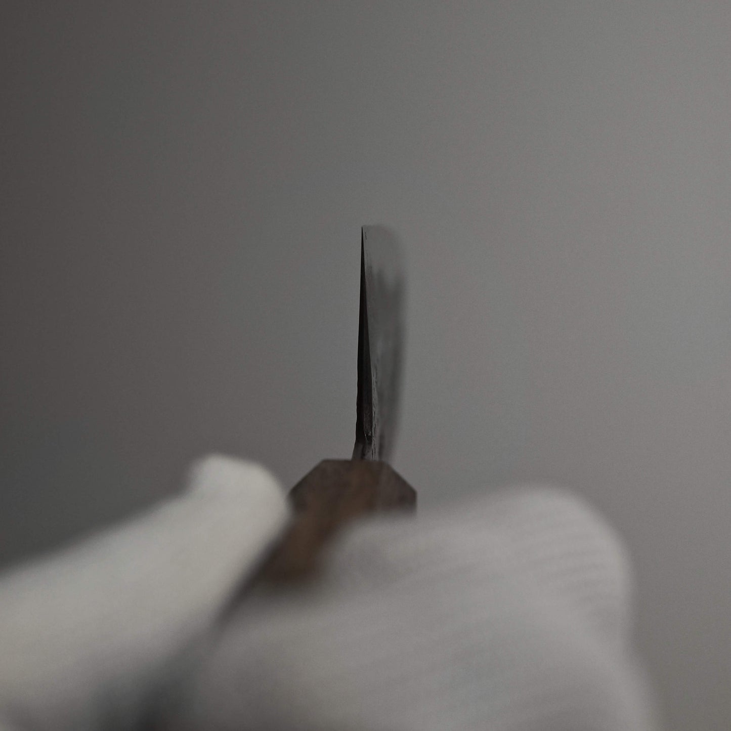 Miyazaki x Zahocho tsuchime kurouchi aogami #2 damascus 180mm hakata - Zahocho Japanese Knives