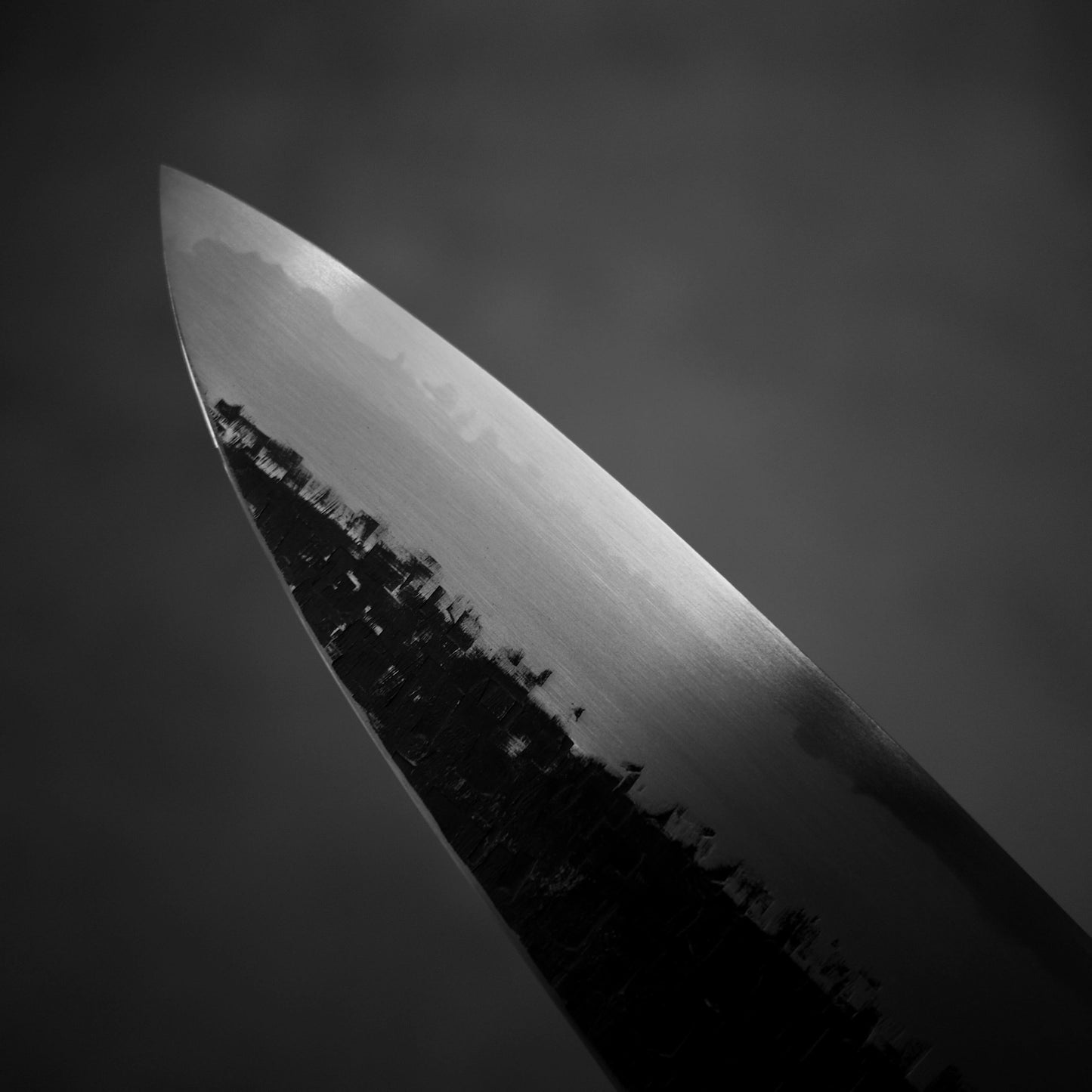 Nakagawa tsuchime kurouchi shirogami#1 tall gyuto 240mm - Zahocho Japanese Knives