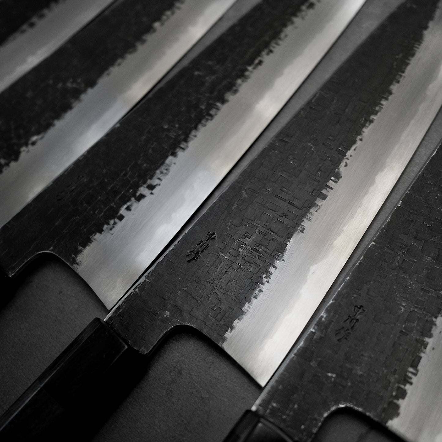 Nakagawa tsuchime kurouchi shirogami#1 tall gyuto 240mm - Zahocho Japanese Knives