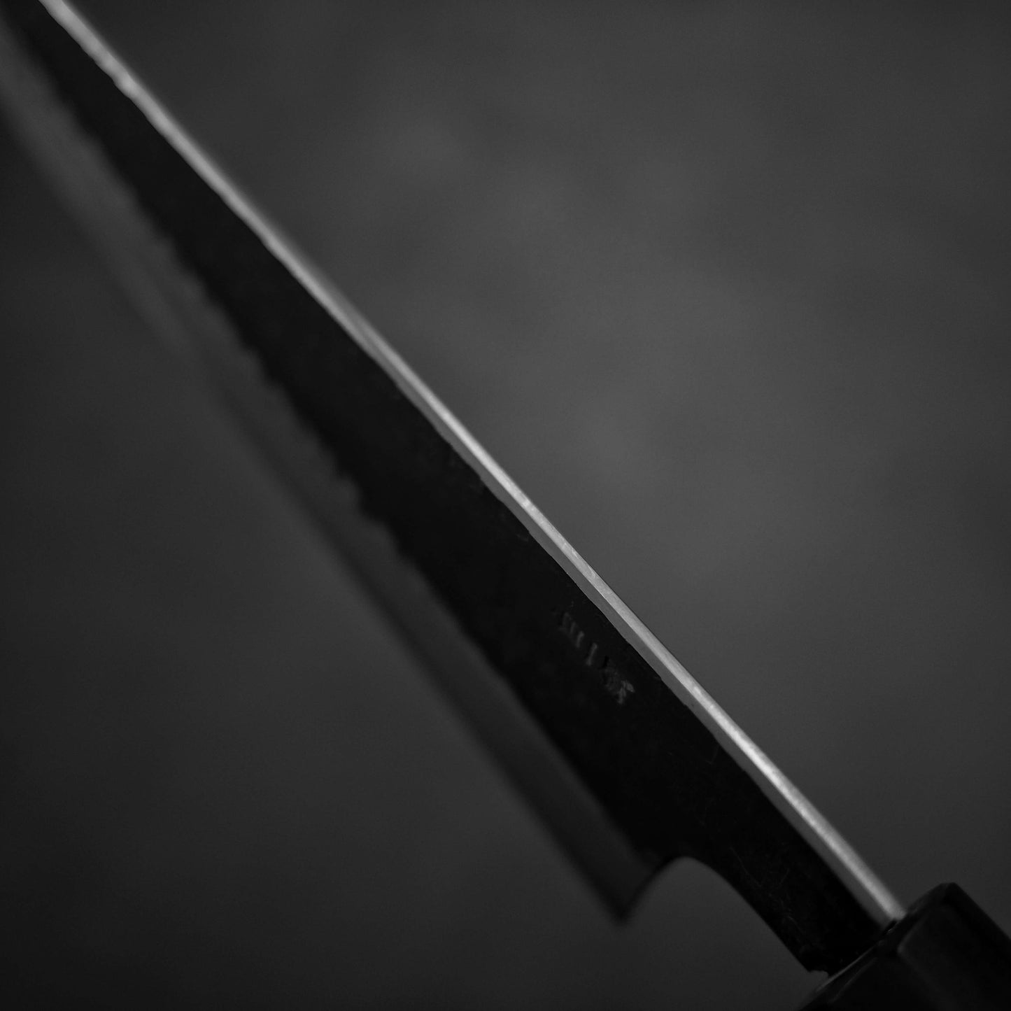 Nakagawa tsuchime kurouchi shirogami#1 tall gyuto 240mm - Zahocho Japanese Knives