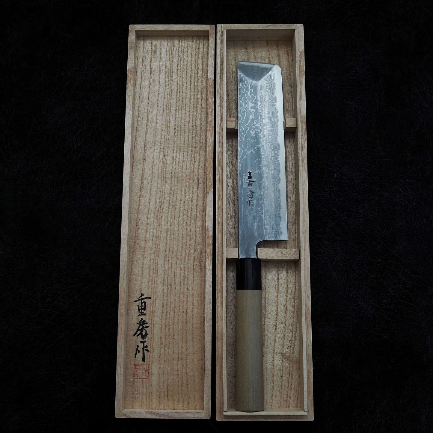 Shigefusa kitaeji usuba 210mm with kiri box - Zahocho Japanese Knives