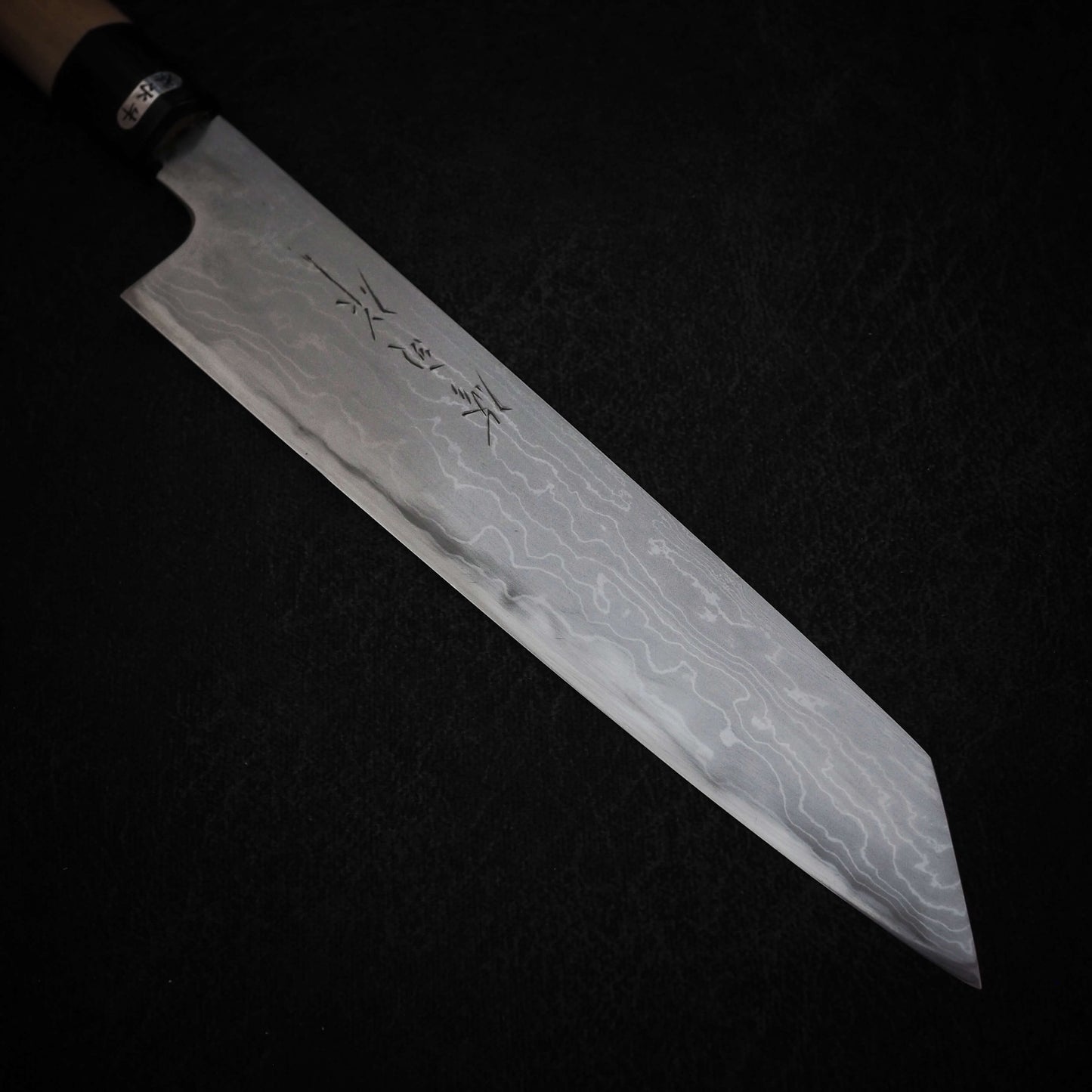 Toyama aogami #2 damascus 240mm kiritsuke gyuto - Zahocho Japanese Knives