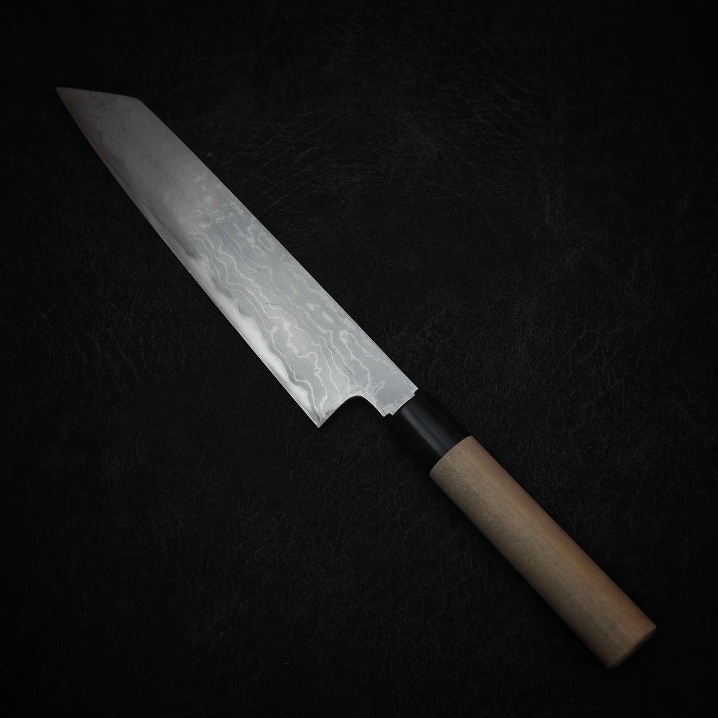 Toyama aogami #2 damascus 240mm kiritsuke gyuto - Zahocho Japanese Knives