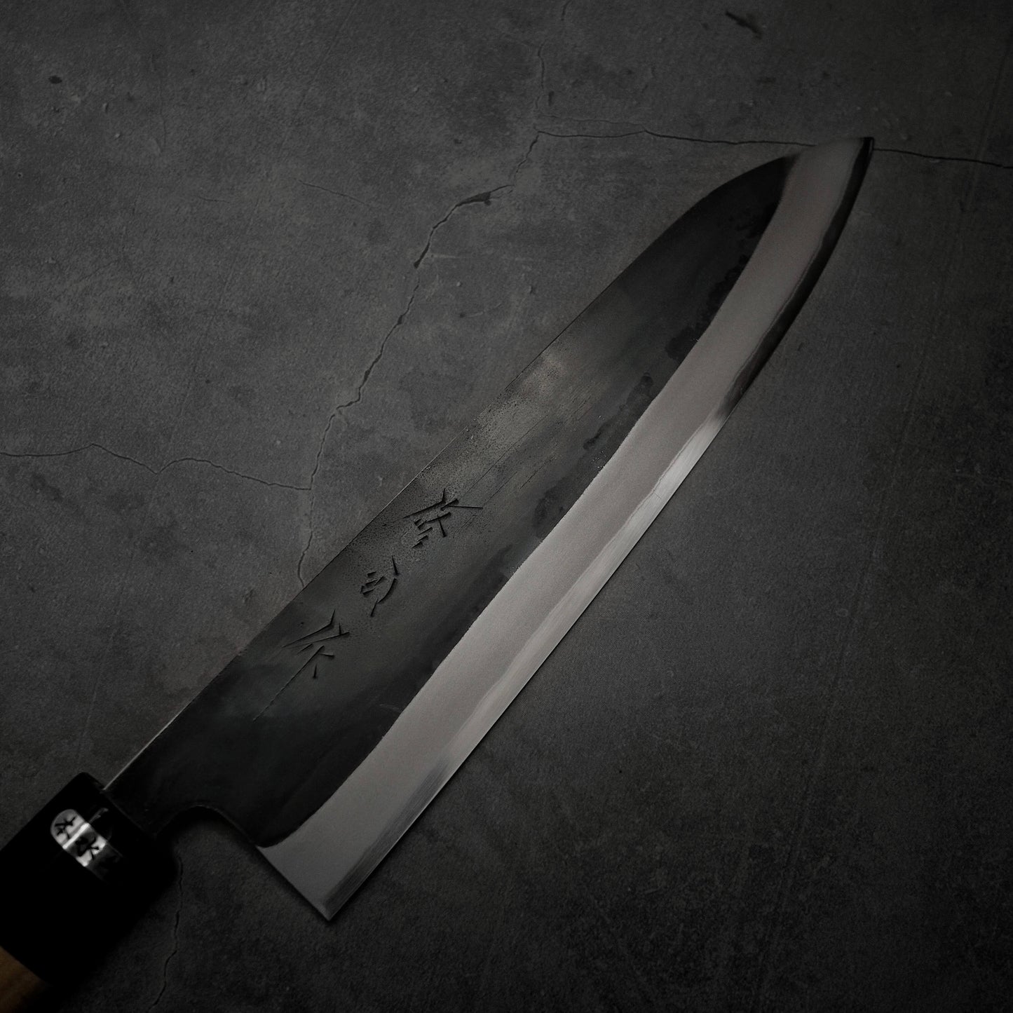 Toyama kurouchi aogami#2 gyuto 210mm - Zahocho Japanese Knives